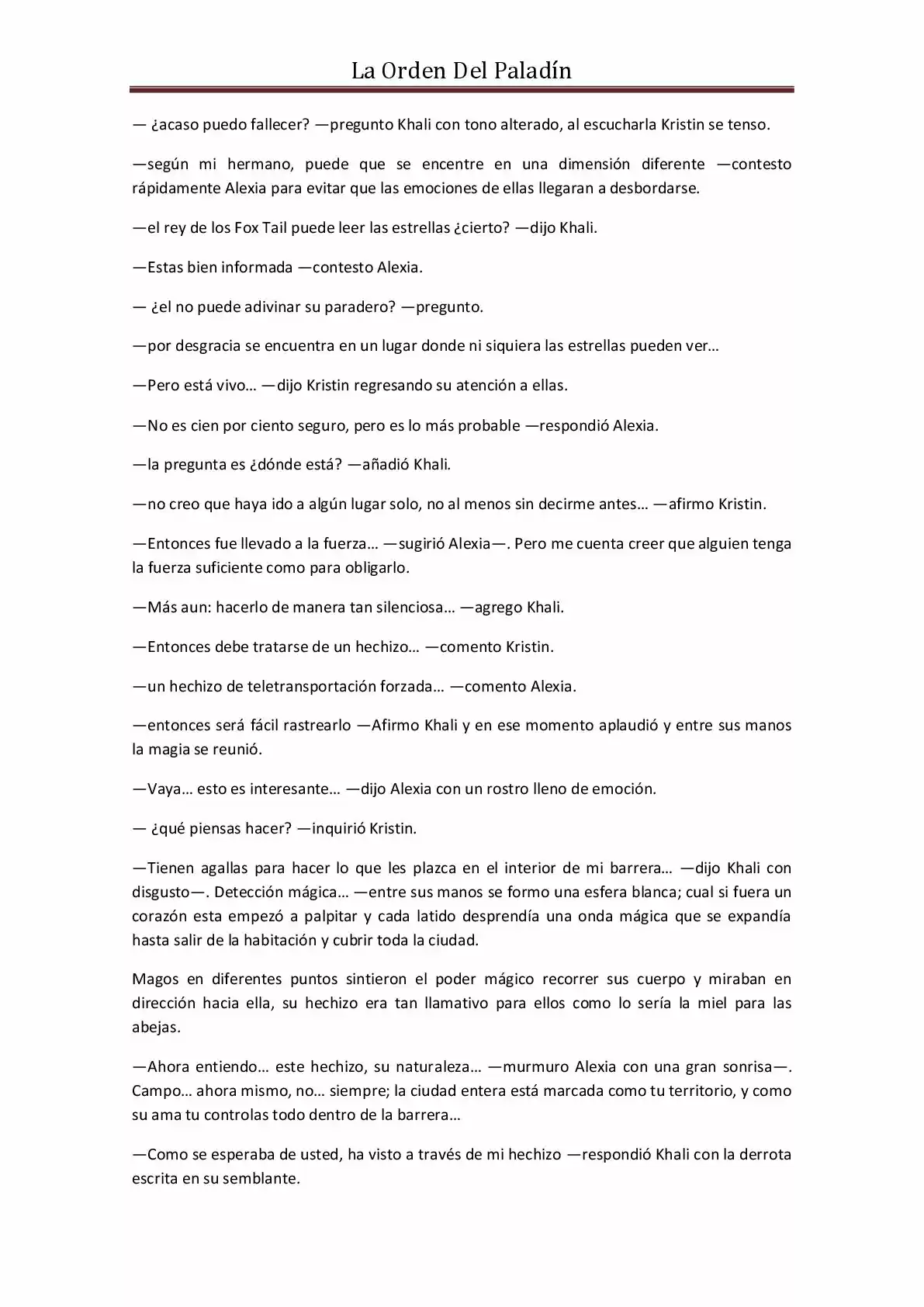 La Orden Del Paladin (Novela) - Capítulo 23 - Página 3 - LectorTMOo