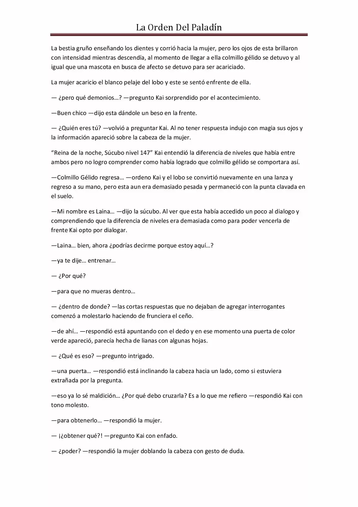 La Orden Del Paladin (Novela) - Capítulo 24 - Página 3 - LectorTMOo