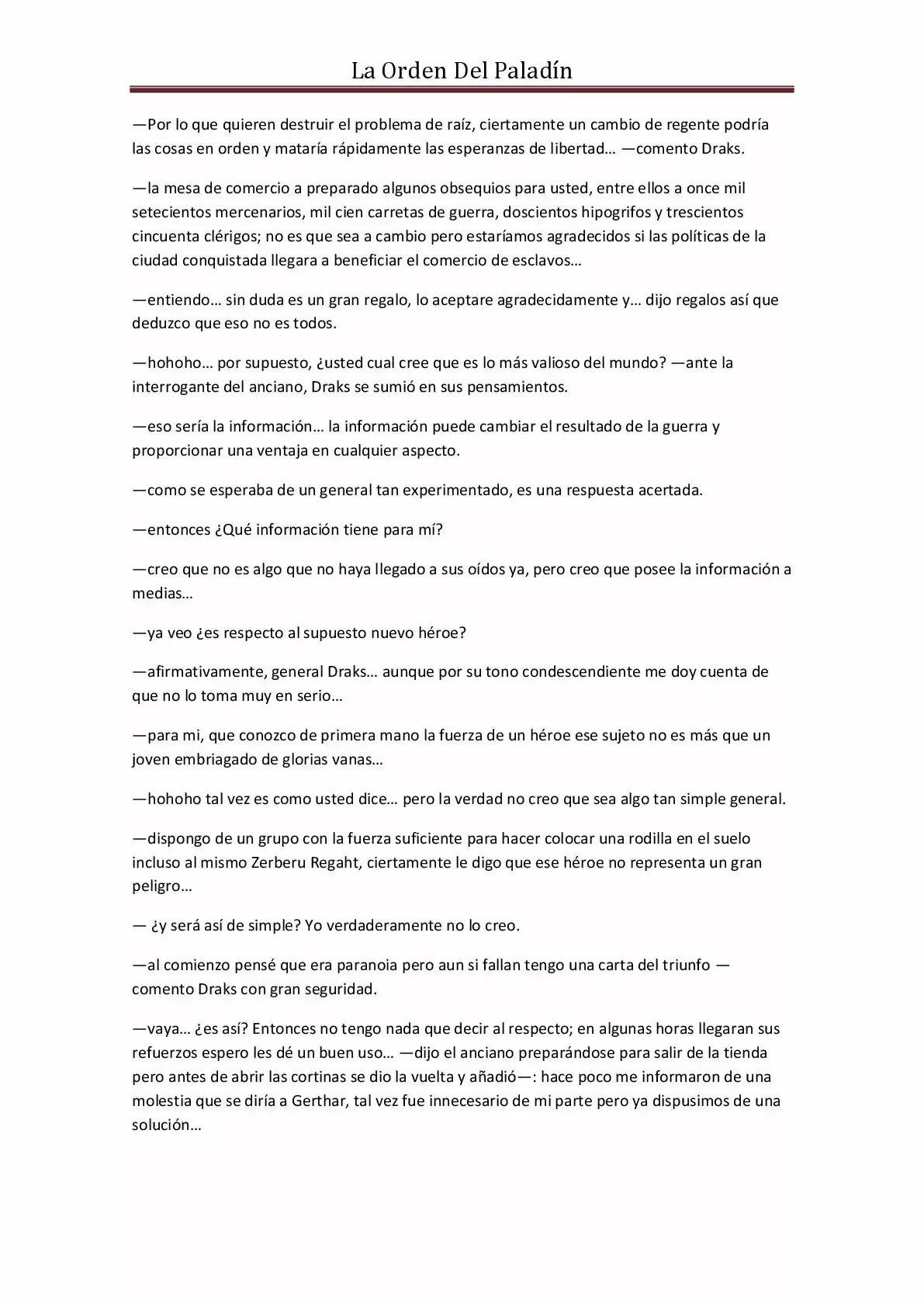 La Orden Del Paladin (Novela) - Capítulo 24 - Página 10 - LectorTMOo