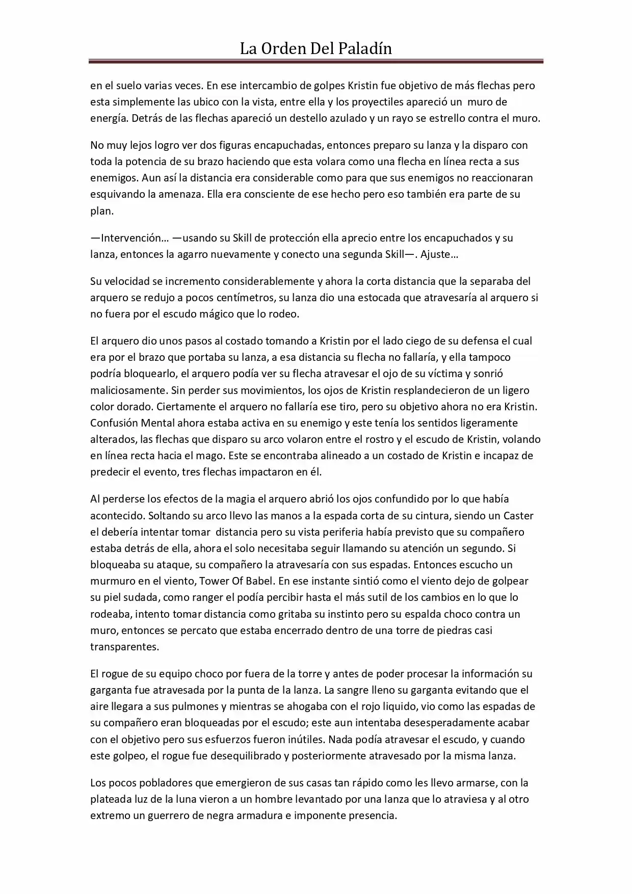 La Orden Del Paladin (Novela) - Capítulo 25 - Página 3 - LectorTMOo