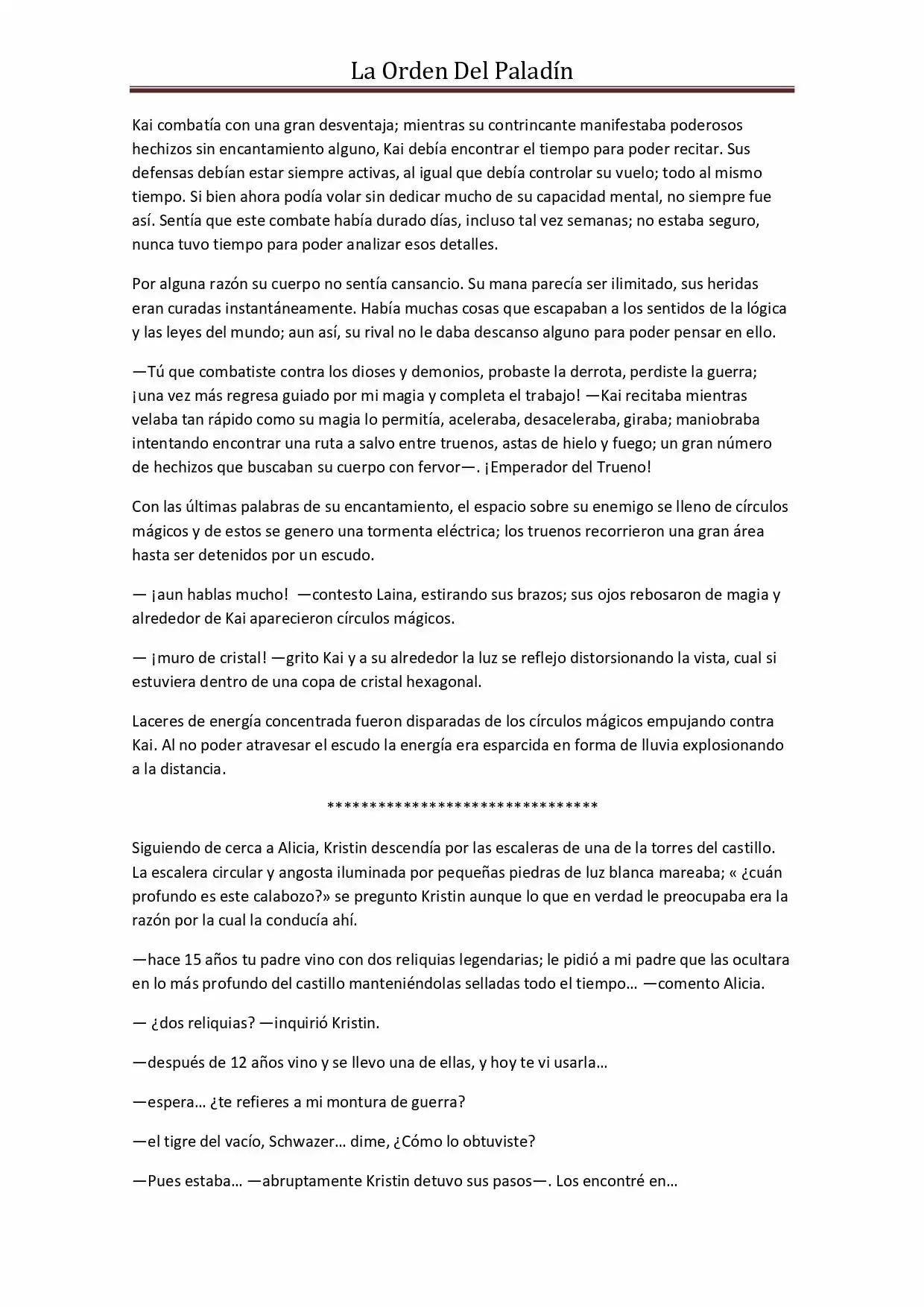 La Orden Del Paladin (Novela) - Capítulo 27 - Página 2 - LectorTMOo