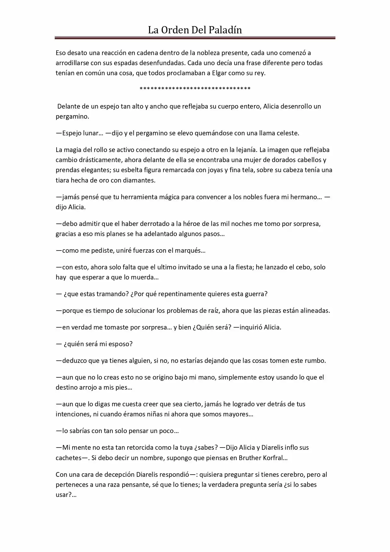 La Orden Del Paladin (Novela) - Capítulo 27 - Página 9 - LectorTMOo