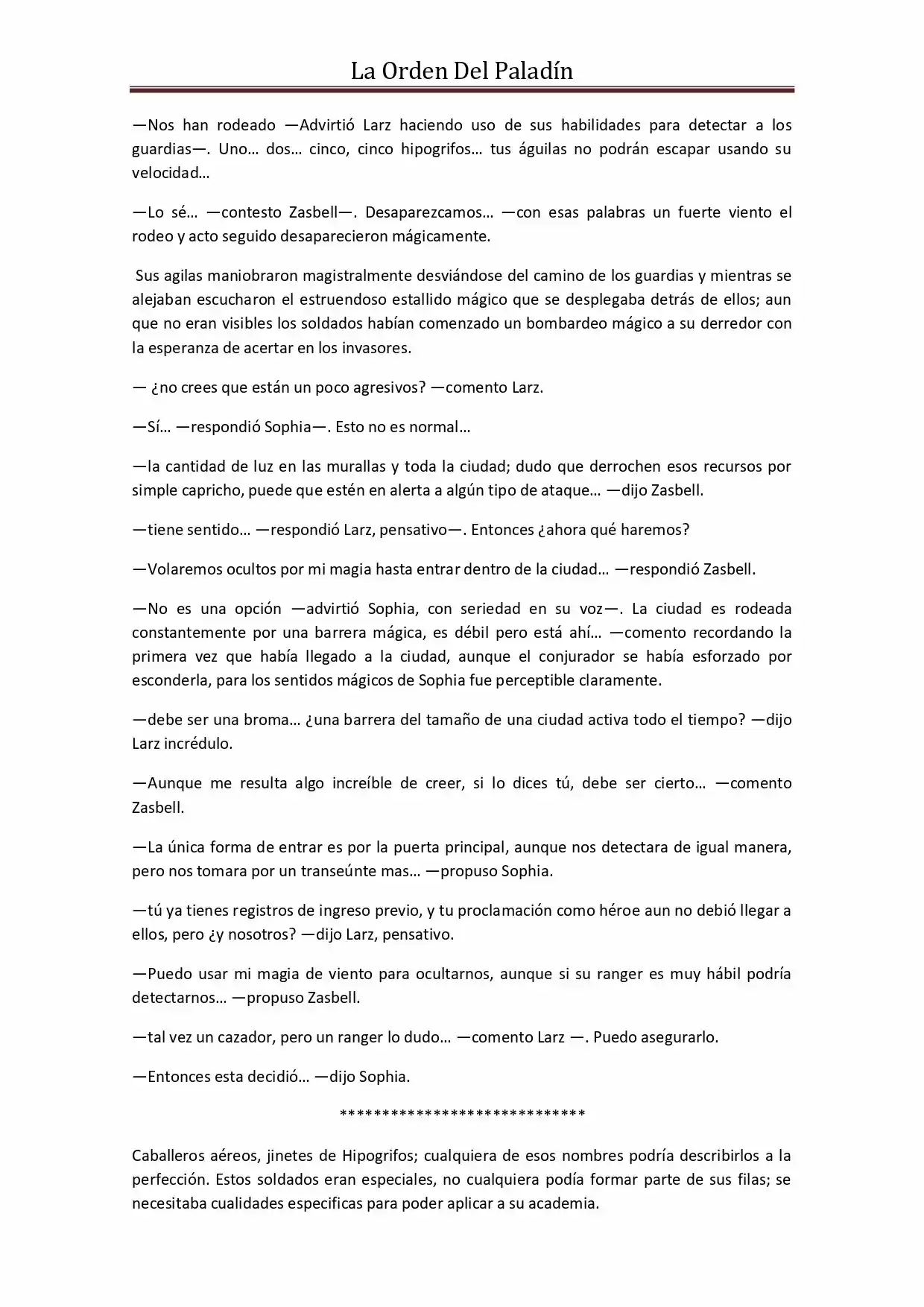 La Orden Del Paladin (Novela) - Capítulo 28 - Página 2 - LectorTMOo