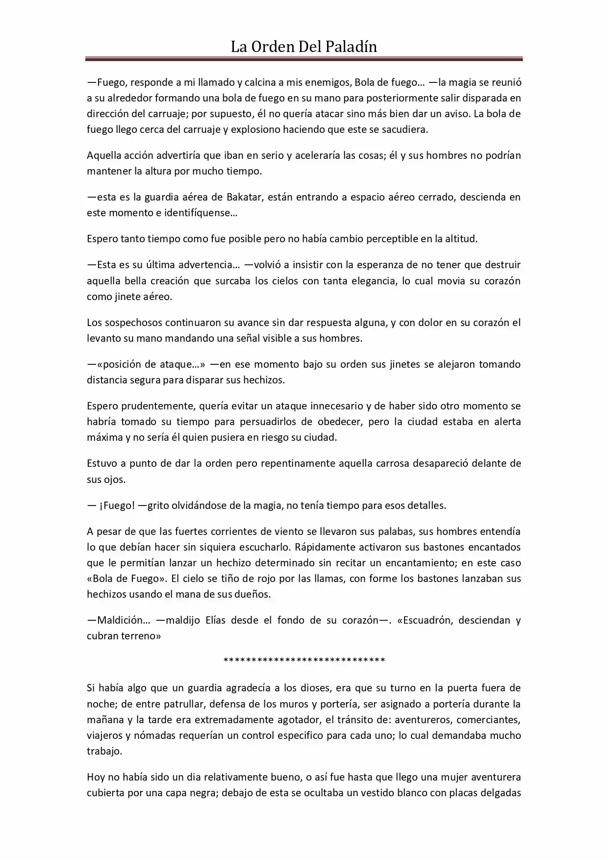 La Orden Del Paladin (Novela) - Capítulo 28 - Página 4 - LectorTMOo