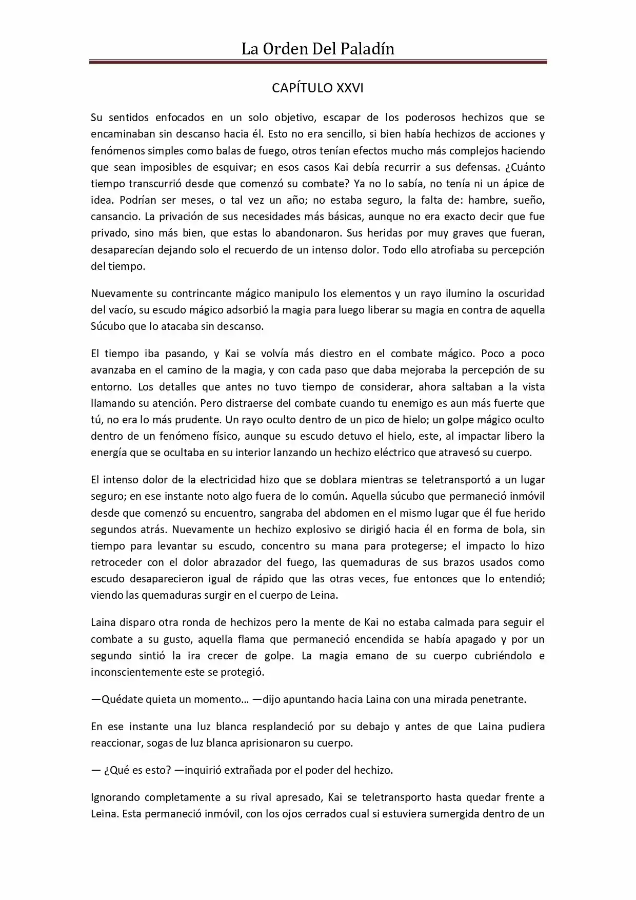 La Orden Del Paladin (Novela) - Capítulo 29 - Página 1 - LectorTMOo