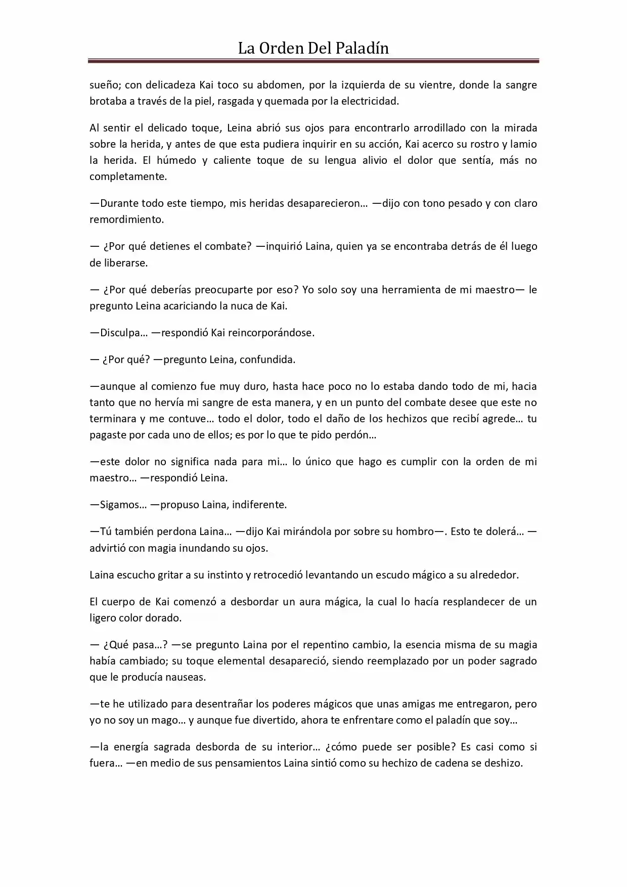 La Orden Del Paladin (Novela) - Capítulo 29 - Página 2 - LectorTMOo