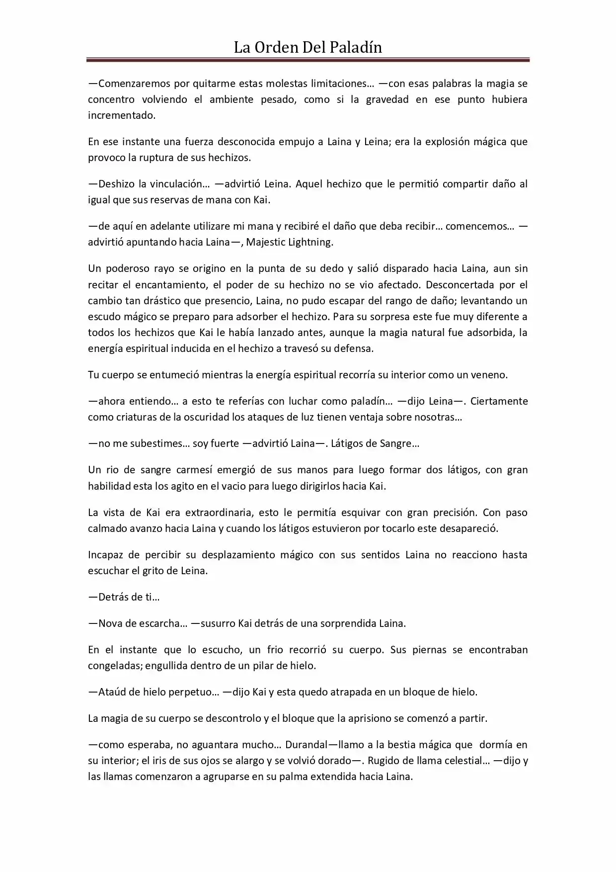 La Orden Del Paladin (Novela) - Capítulo 29 - Página 3 - LectorTMOo