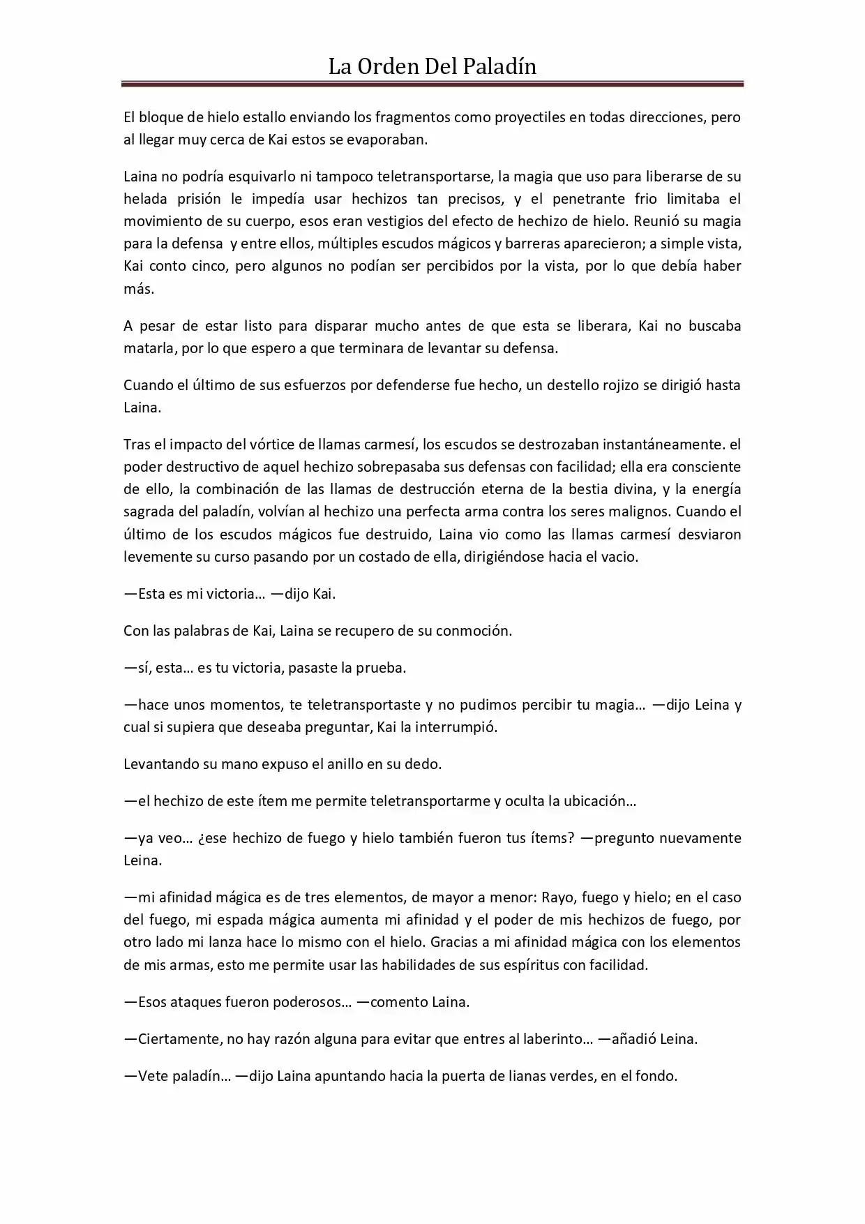 La Orden Del Paladin (Novela) - Capítulo 29 - Página 4 - LectorTMOo
