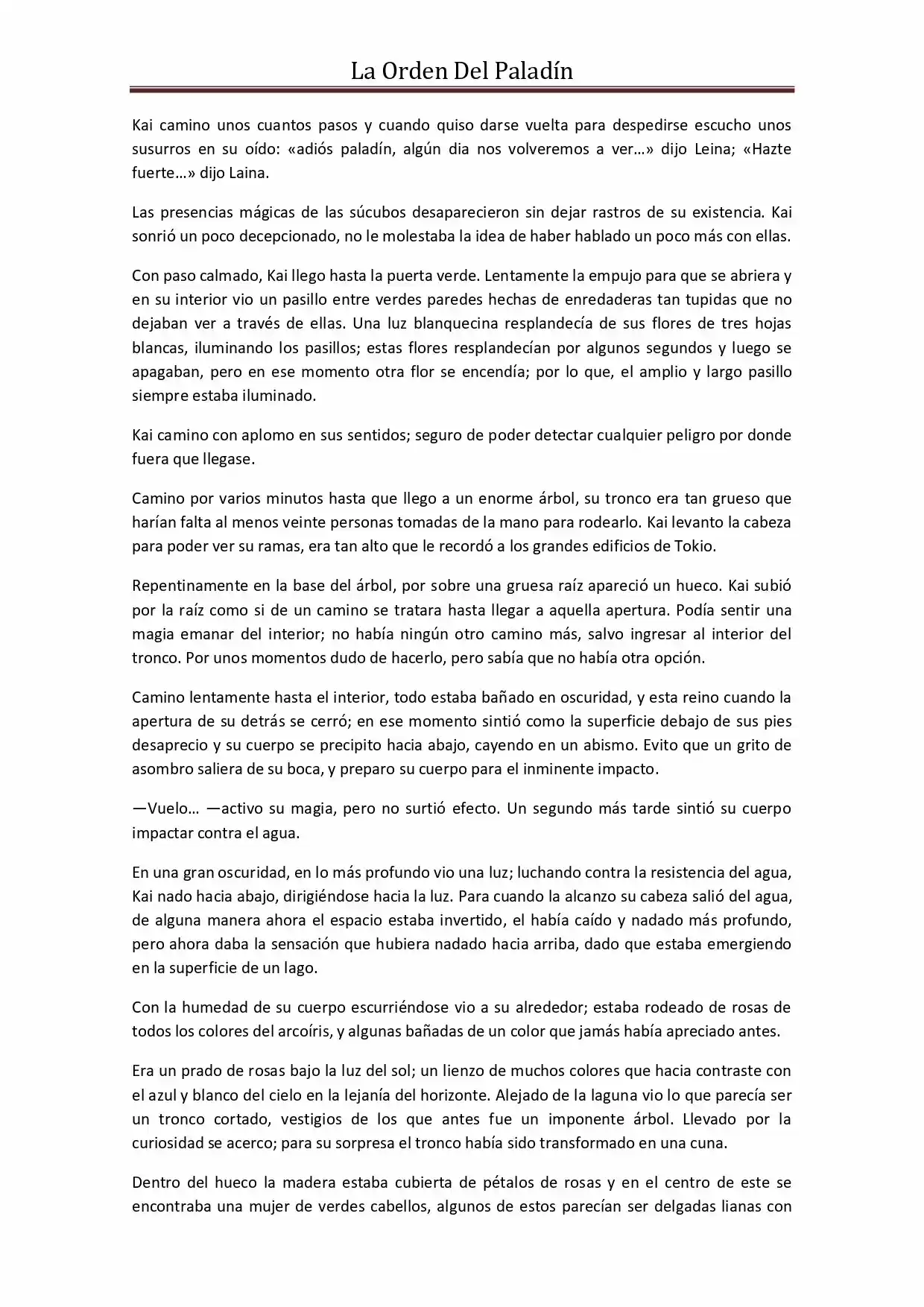 La Orden Del Paladin (Novela) - Capítulo 29 - Página 5 - LectorTMOo