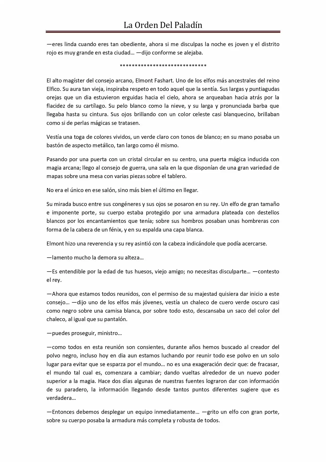 La Orden Del Paladin (Novela) - Capítulo 29 - Página 7 - LectorTMOo