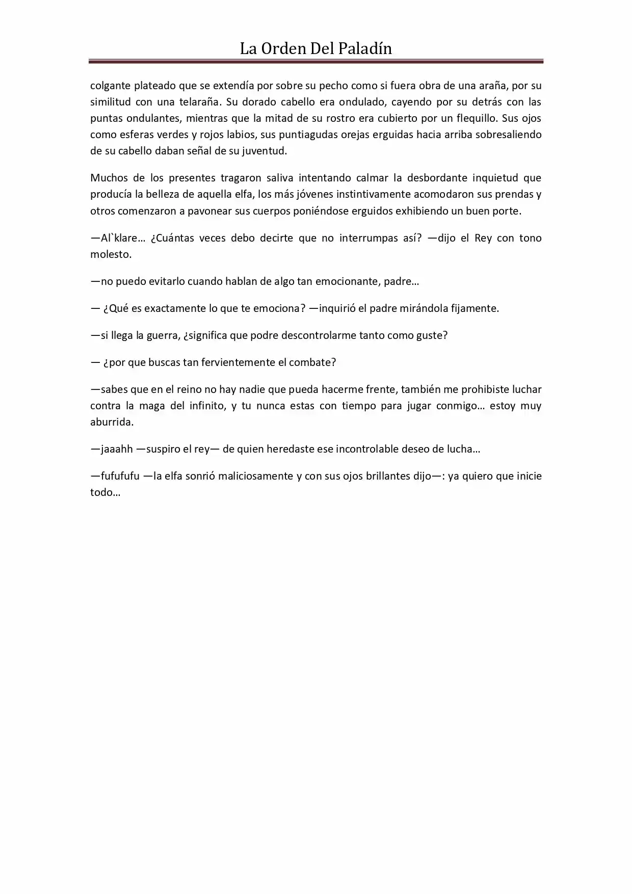 La Orden Del Paladin (Novela) - Capítulo 29 - Página 10 - LectorTMOo