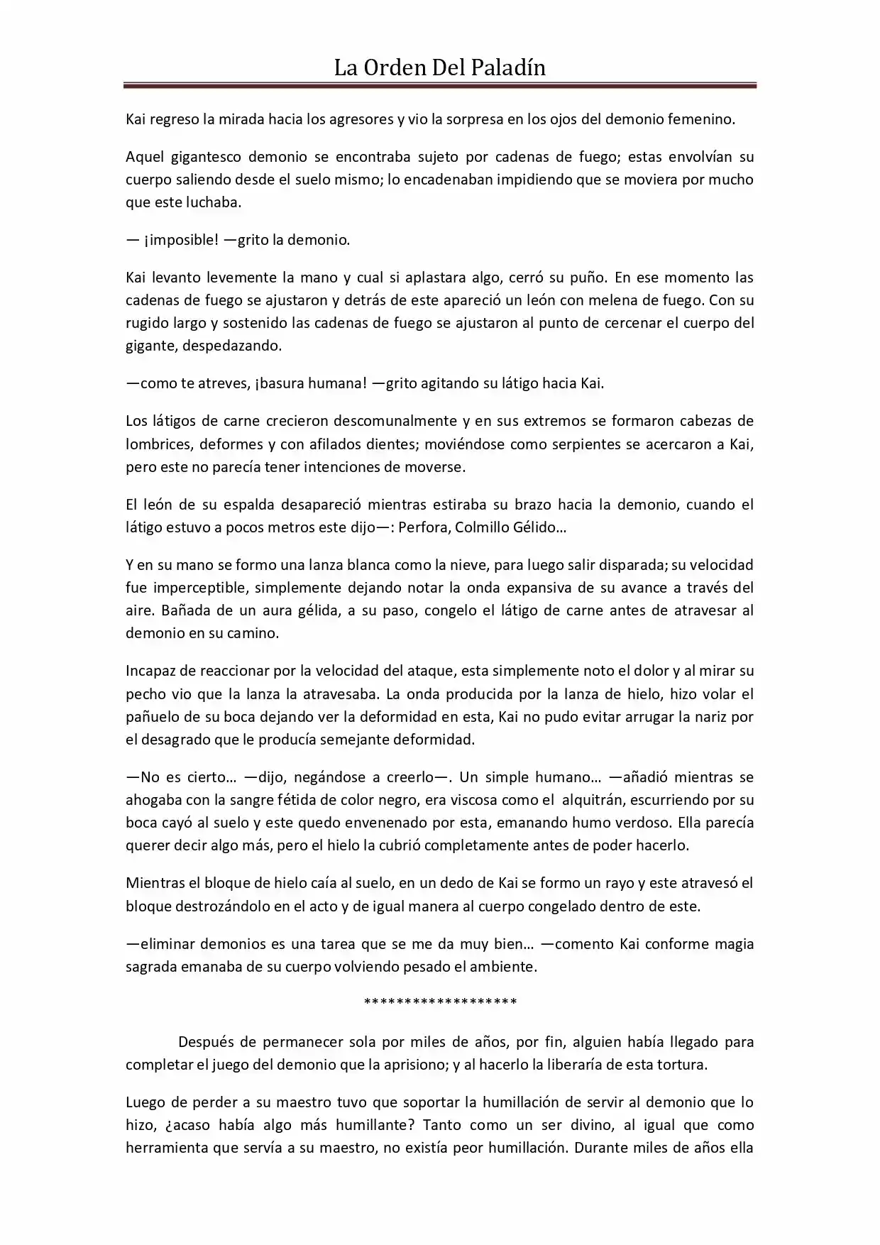 La Orden Del Paladin (Novela) - Capítulo 30 - Página 3 - LectorTMOo