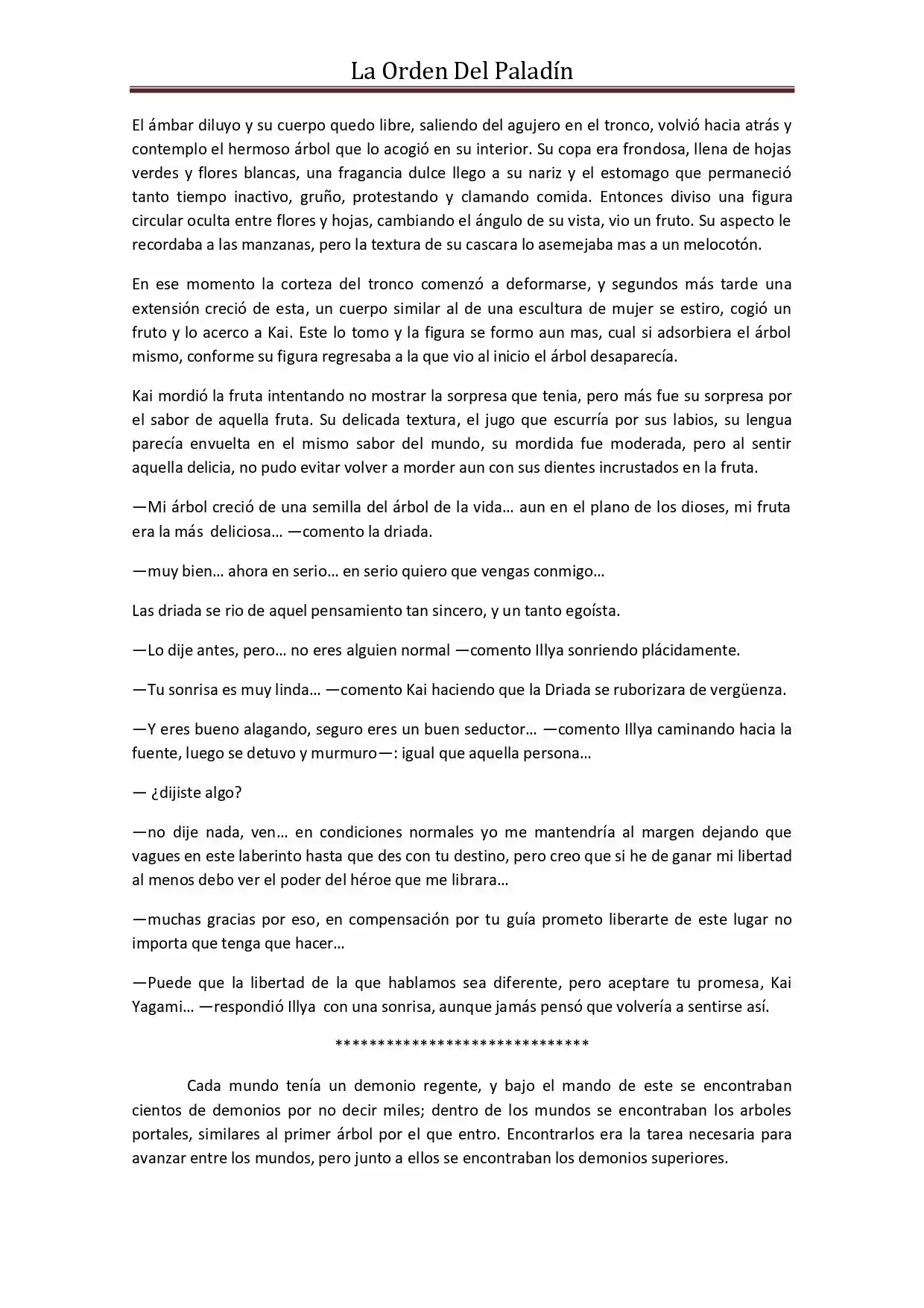 La Orden Del Paladin (Novela) - Capítulo 30 - Página 5 - LectorTMOo