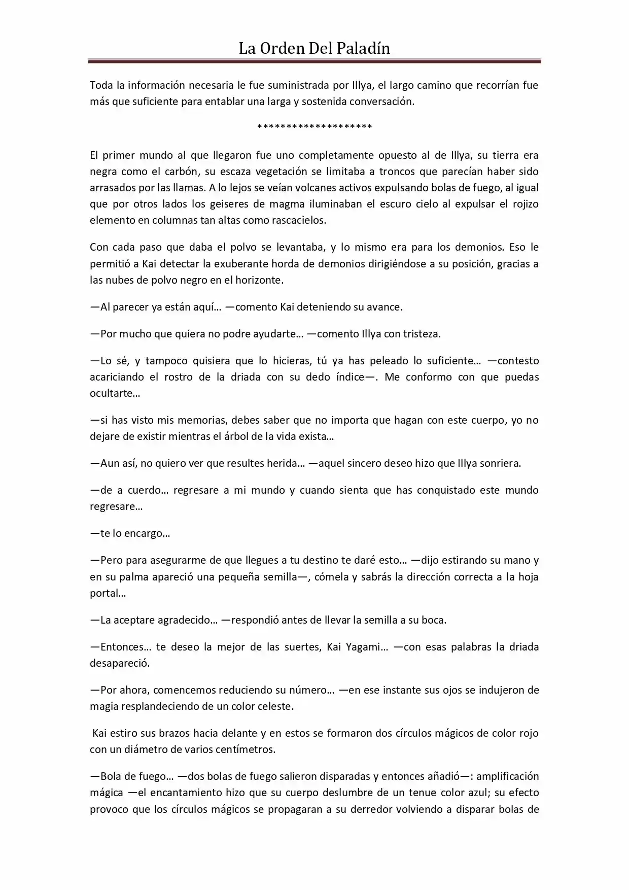 La Orden Del Paladin (Novela) - Capítulo 30 - Página 6 - LectorTMOo