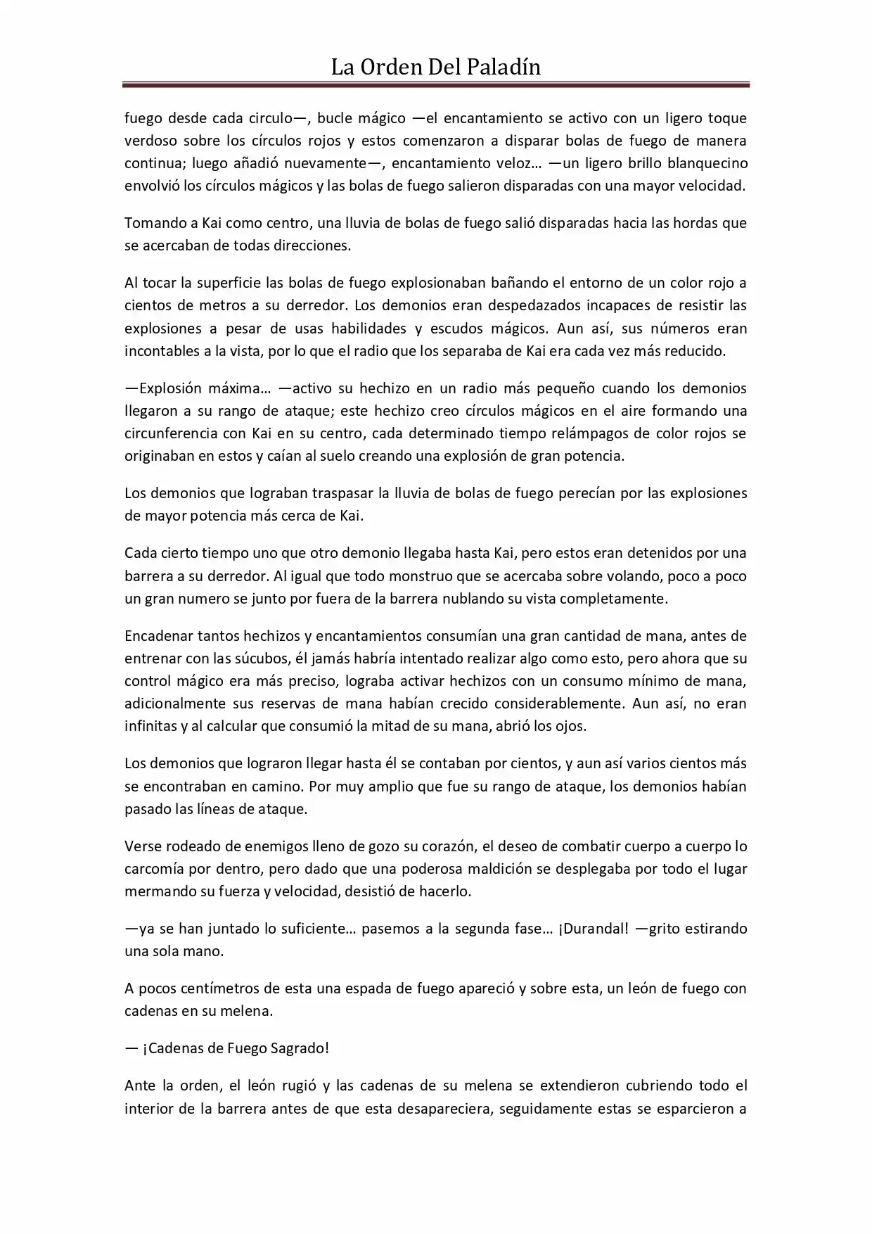 La Orden Del Paladin (Novela) - Capítulo 30 - Página 7 - LectorTMOo