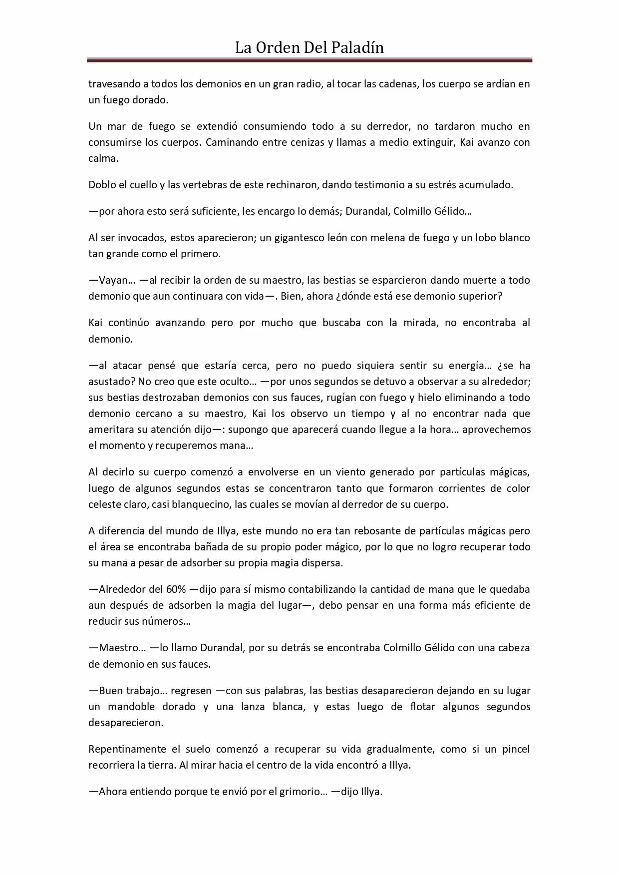 La Orden Del Paladin (Novela) - Capítulo 30 - Página 8 - LectorTMOo