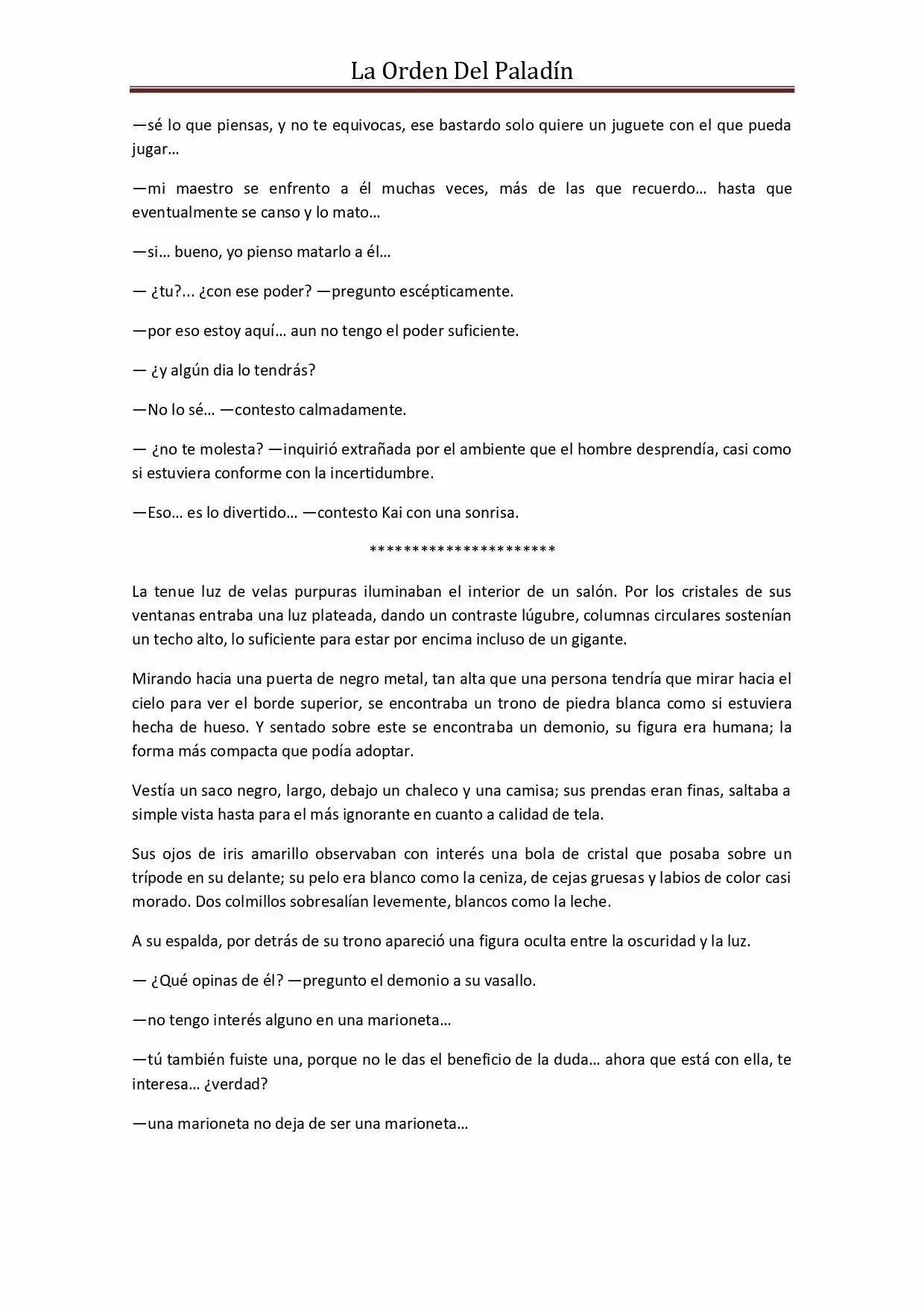 La Orden Del Paladin (Novela) - Capítulo 30 - Página 9 - LectorTMOo