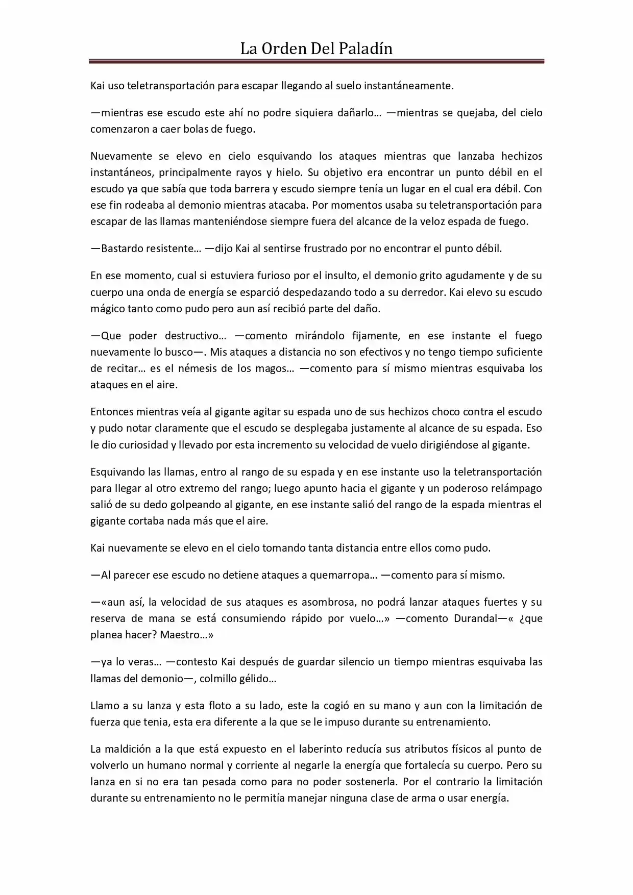 La Orden Del Paladin (Novela) - Capítulo 31 - Página 3 - LectorTMOo