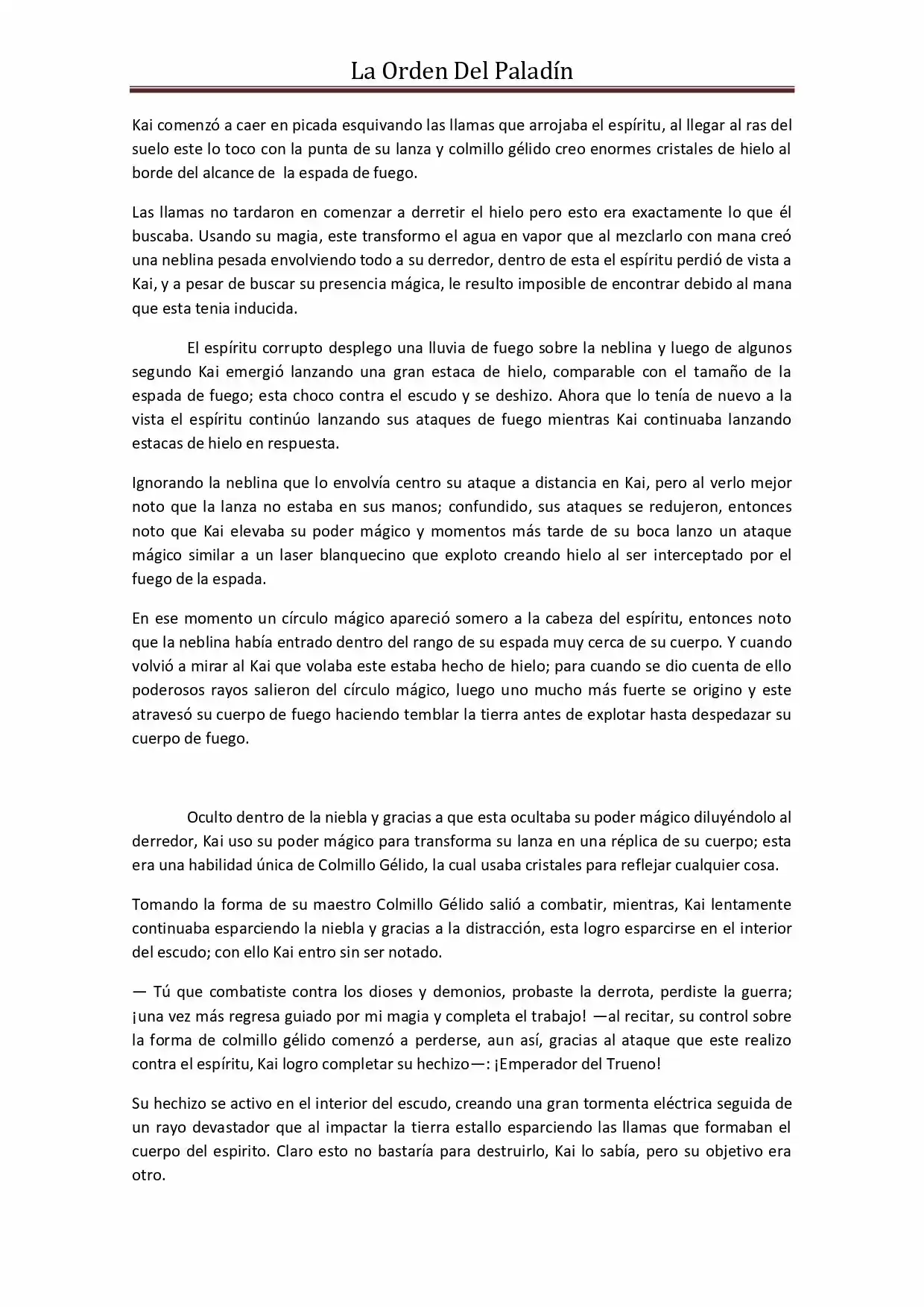 La Orden Del Paladin (Novela) - Capítulo 31 - Página 4 - LectorTMOo