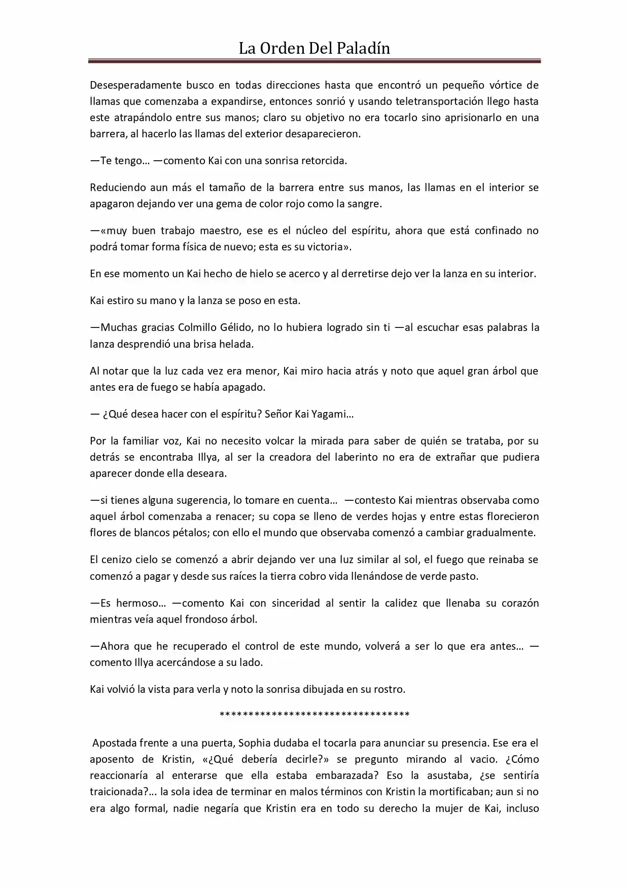 La Orden Del Paladin (Novela) - Capítulo 31 - Página 5 - LectorTMOo