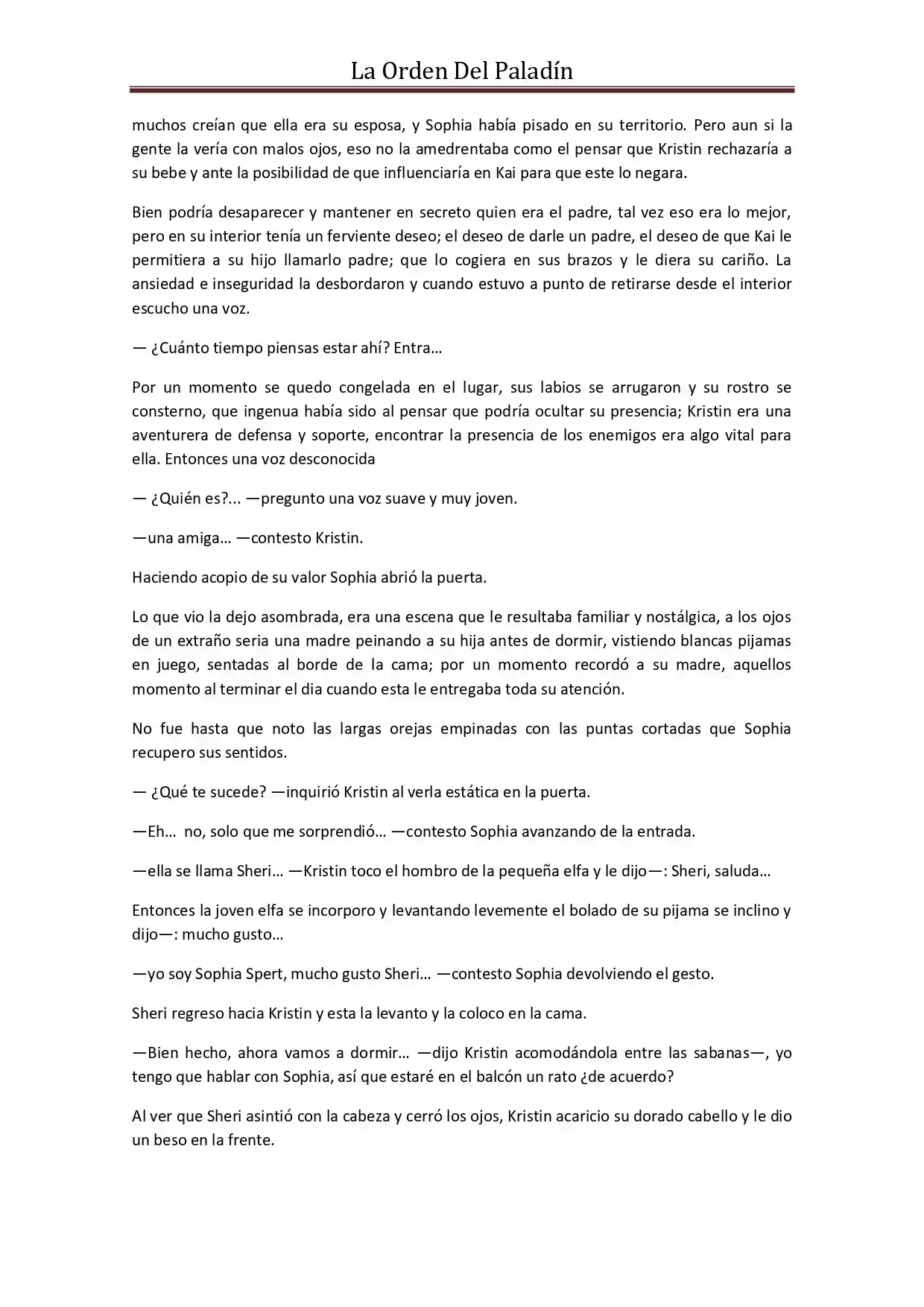 La Orden Del Paladin (Novela) - Capítulo 31 - Página 6 - LectorTMOo