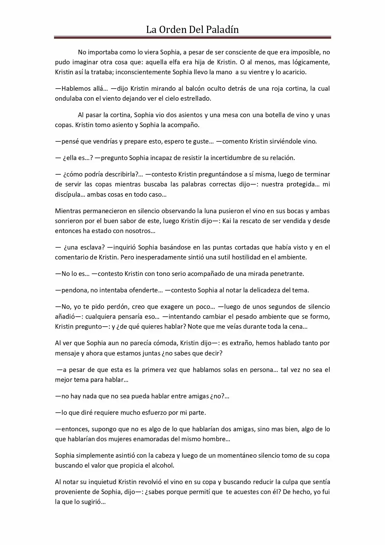 La Orden Del Paladin (Novela) - Capítulo 31 - Página 7 - LectorTMOo