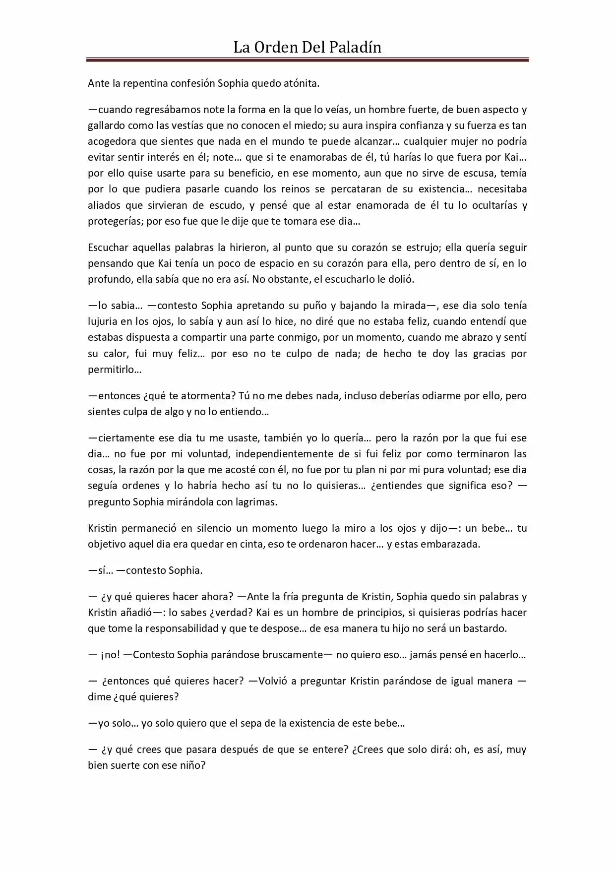 La Orden Del Paladin (Novela) - Capítulo 31 - Página 8 - LectorTMOo