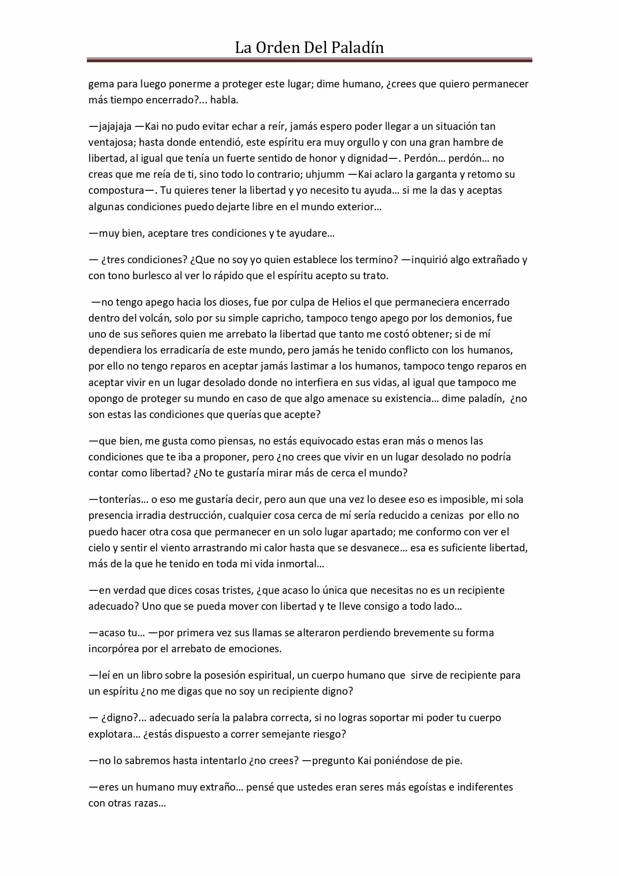 La Orden Del Paladin (Novela) - Capítulo 32 - Página 3 - LectorTMOo