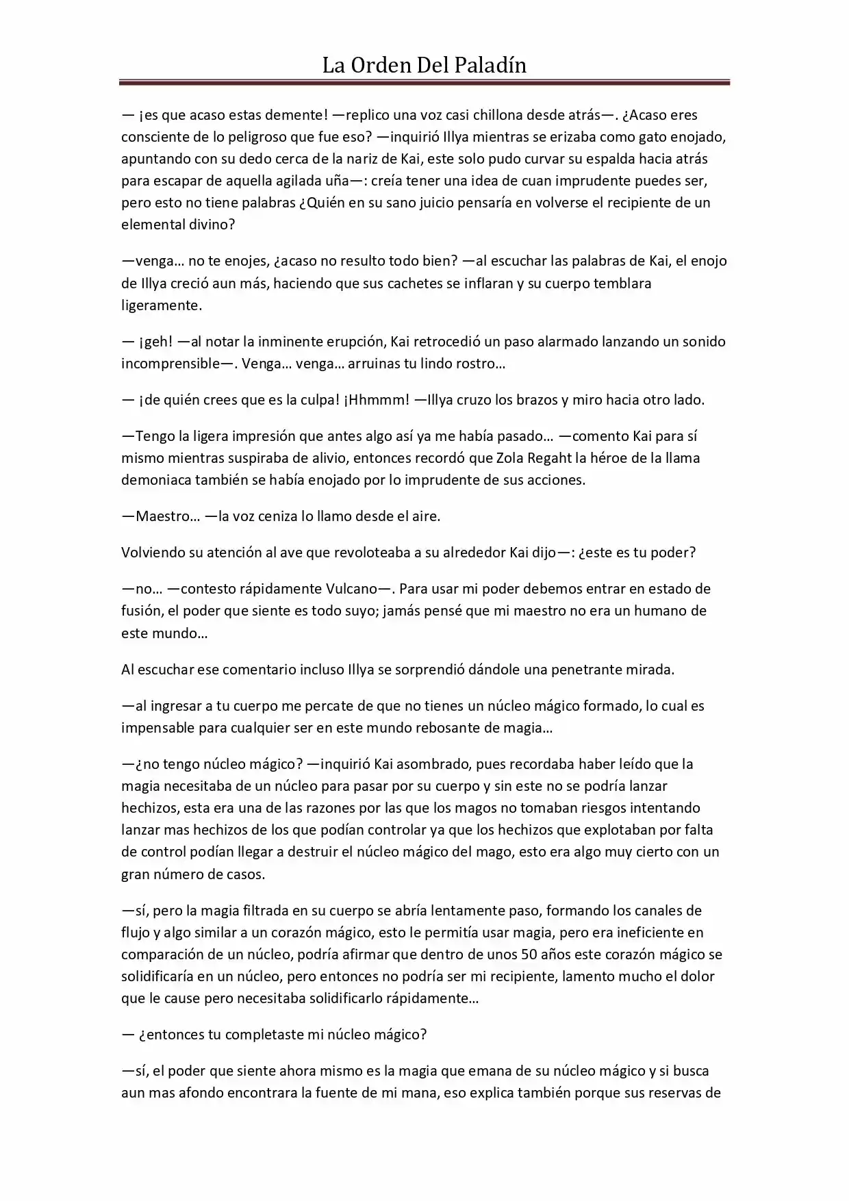 La Orden Del Paladin (Novela) - Capítulo 32 - Página 6 - LectorTMOo