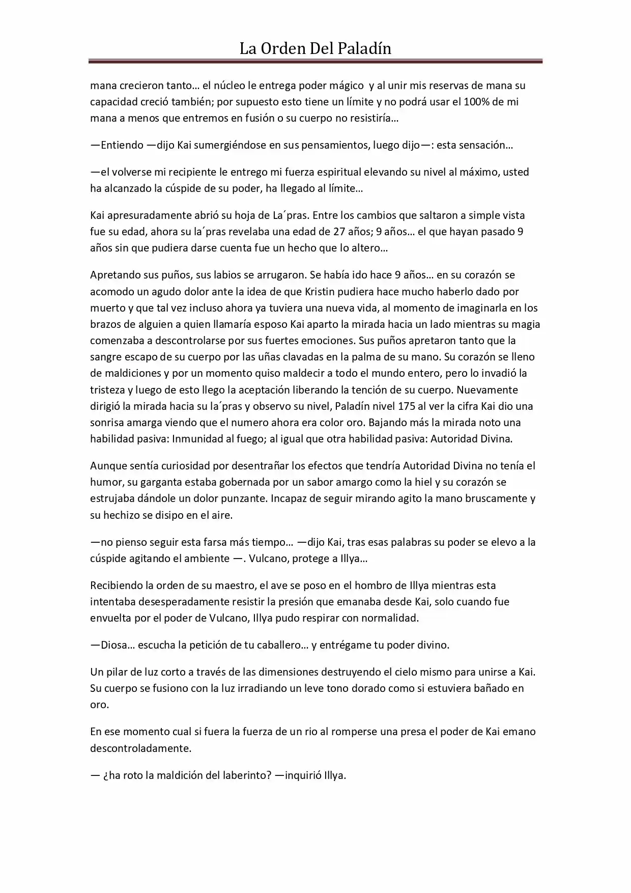 La Orden Del Paladin (Novela) - Capítulo 32 - Página 7 - LectorTMOo