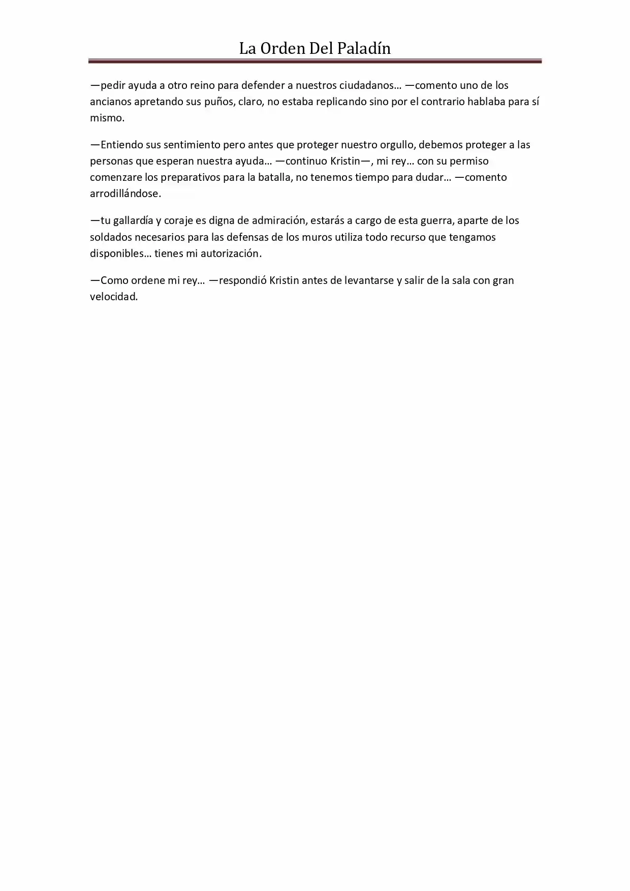 La Orden Del Paladin (Novela) - Capítulo 32 - Página 10 - LectorTMOo