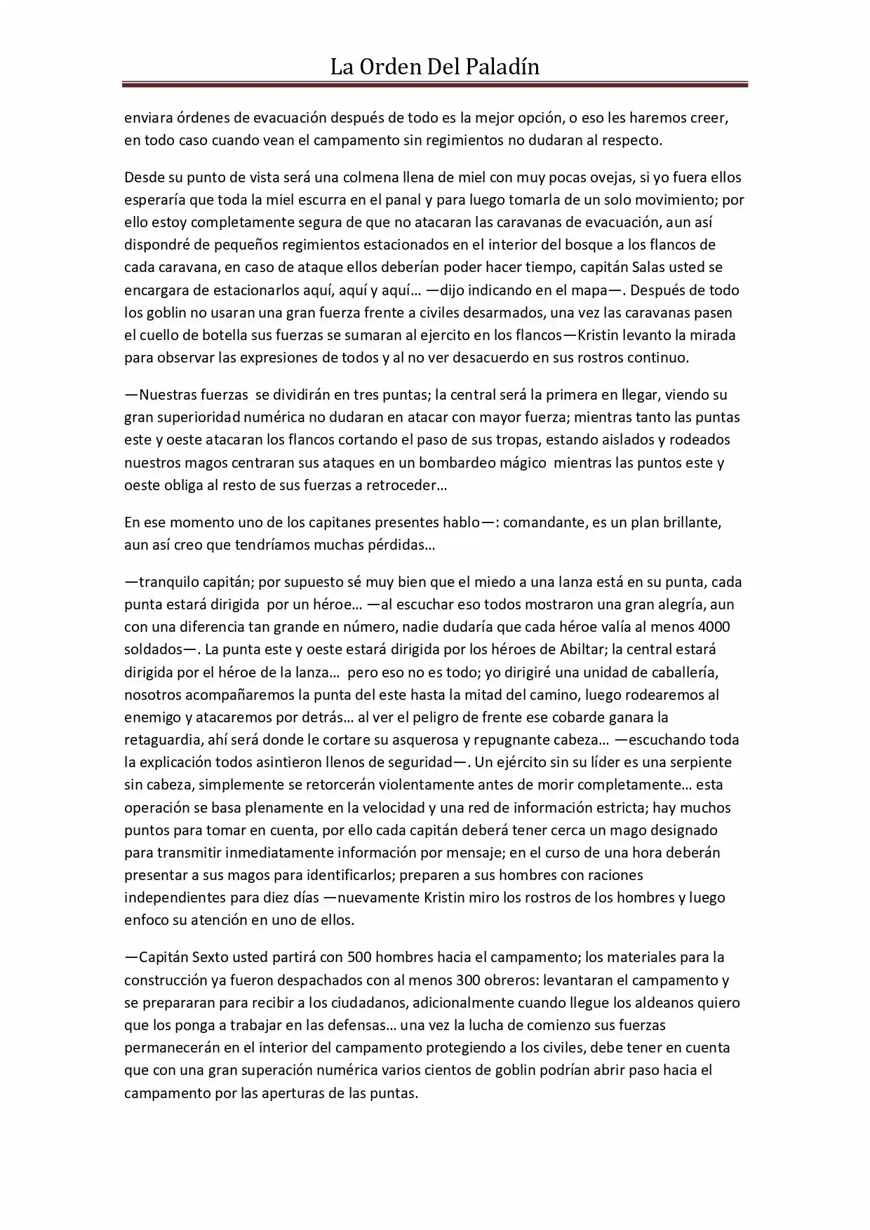 La Orden Del Paladin (Novela) - Capítulo 33 - Página 2 - LectorTMOo