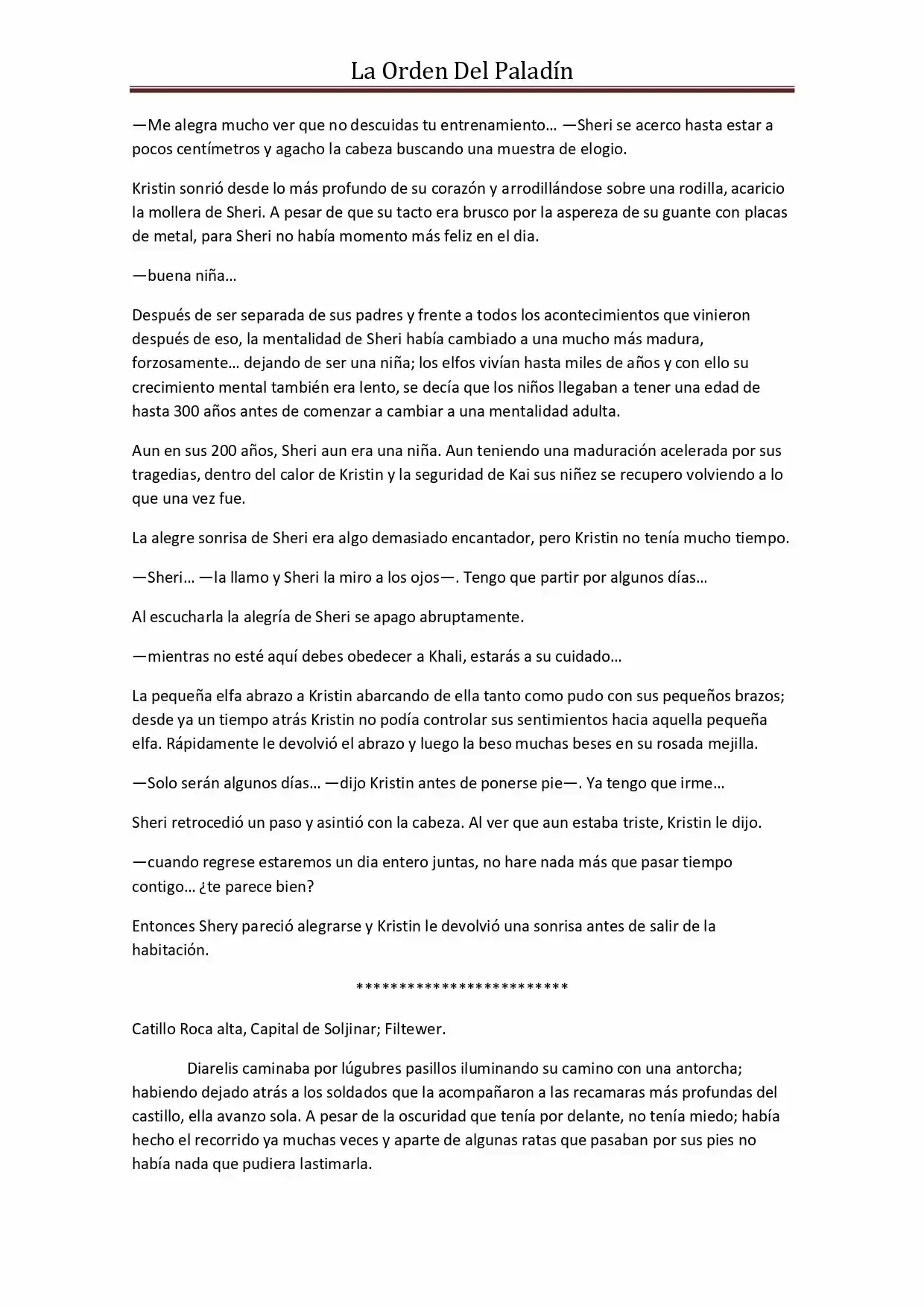 La Orden Del Paladin (Novela) - Capítulo 33 - Página 7 - LectorTMOo
