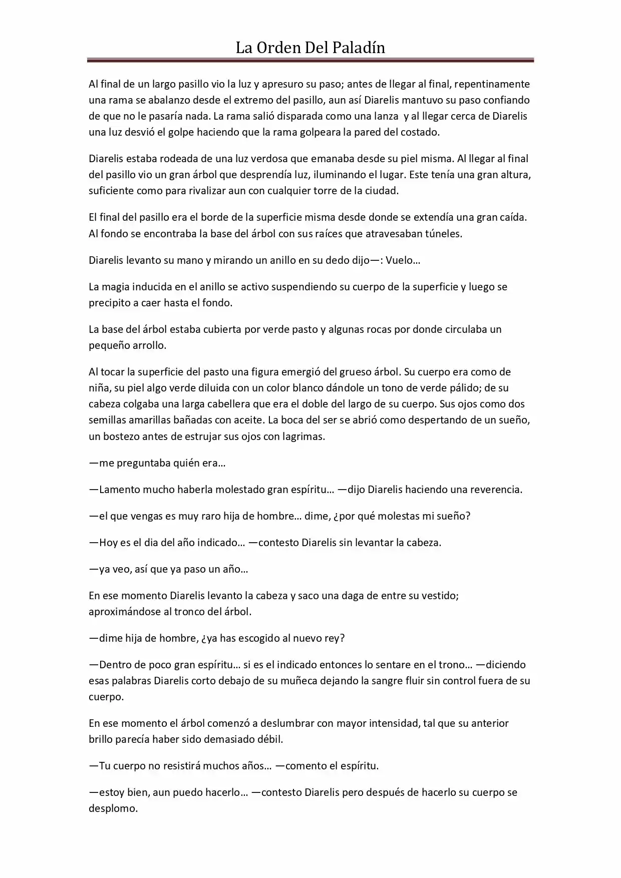 La Orden Del Paladin (Novela) - Capítulo 33 - Página 8 - LectorTMOo