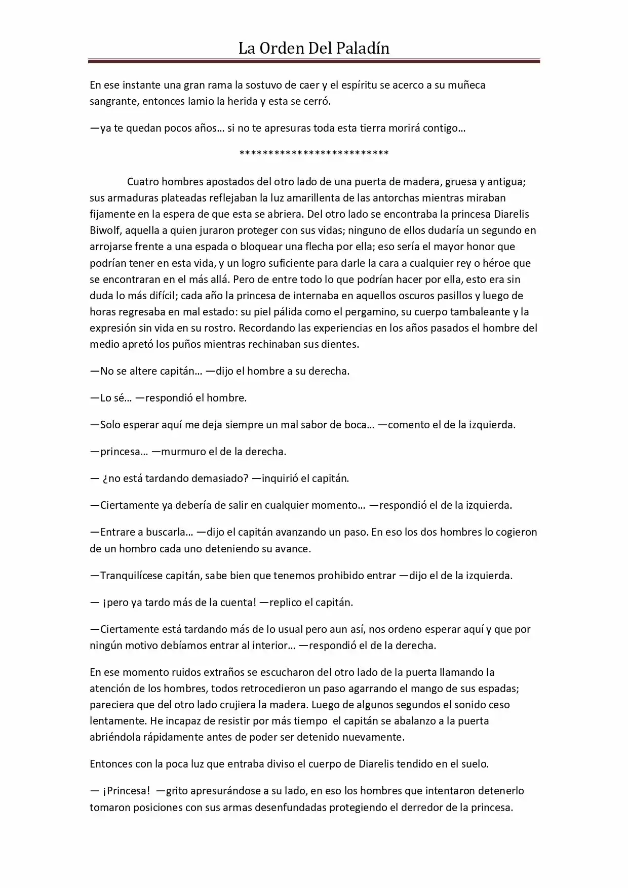La Orden Del Paladin (Novela) - Capítulo 33 - Página 9 - LectorTMOo