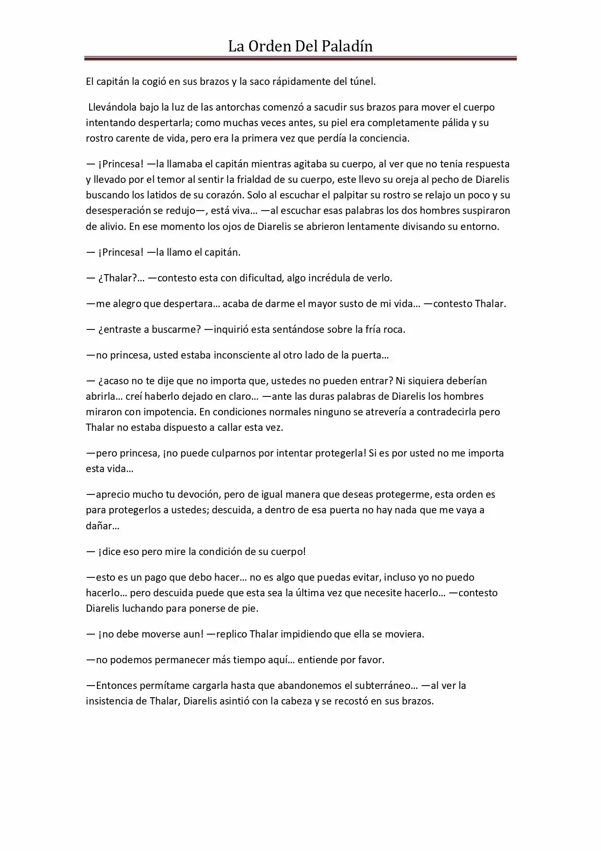 La Orden Del Paladin (Novela) - Capítulo 33 - Página 10 - LectorTMOo