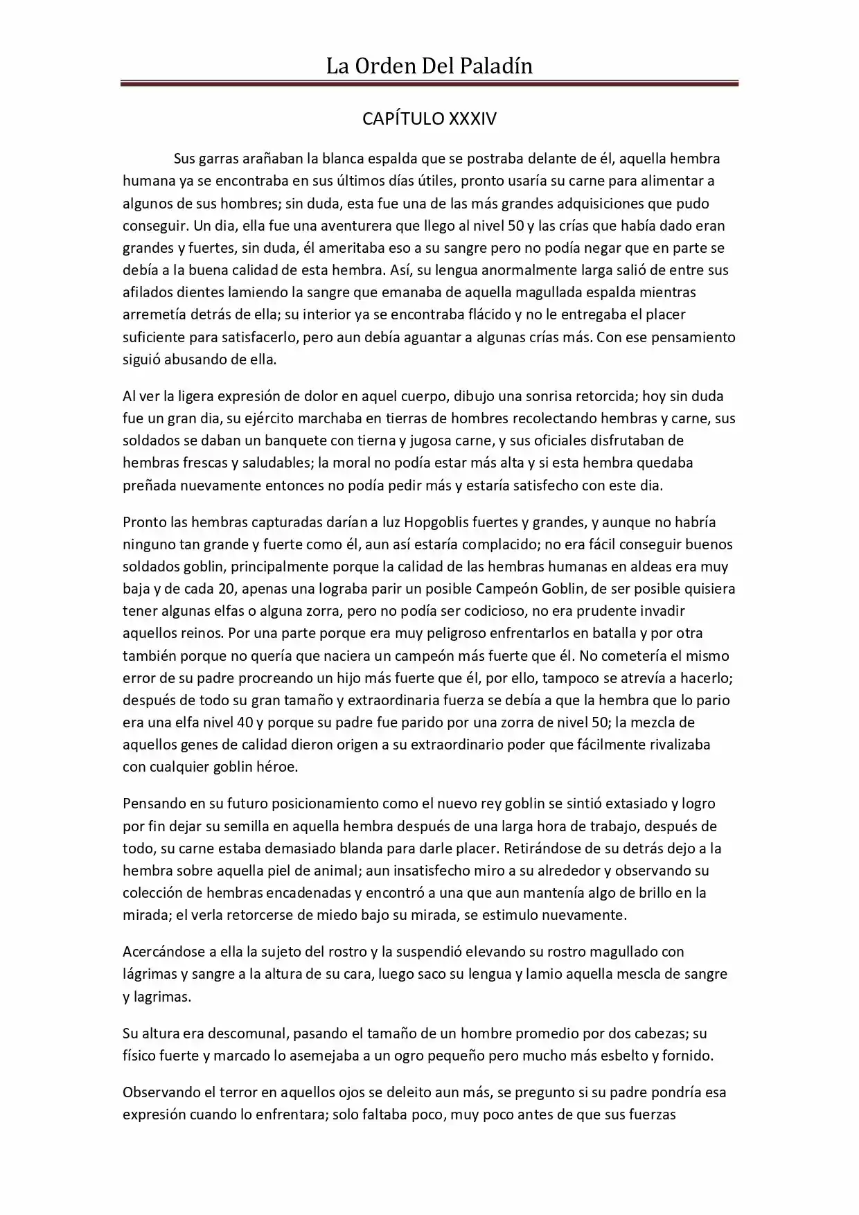 La Orden Del Paladin (Novela) - Capítulo 34 - Página 1 - LectorTMOo