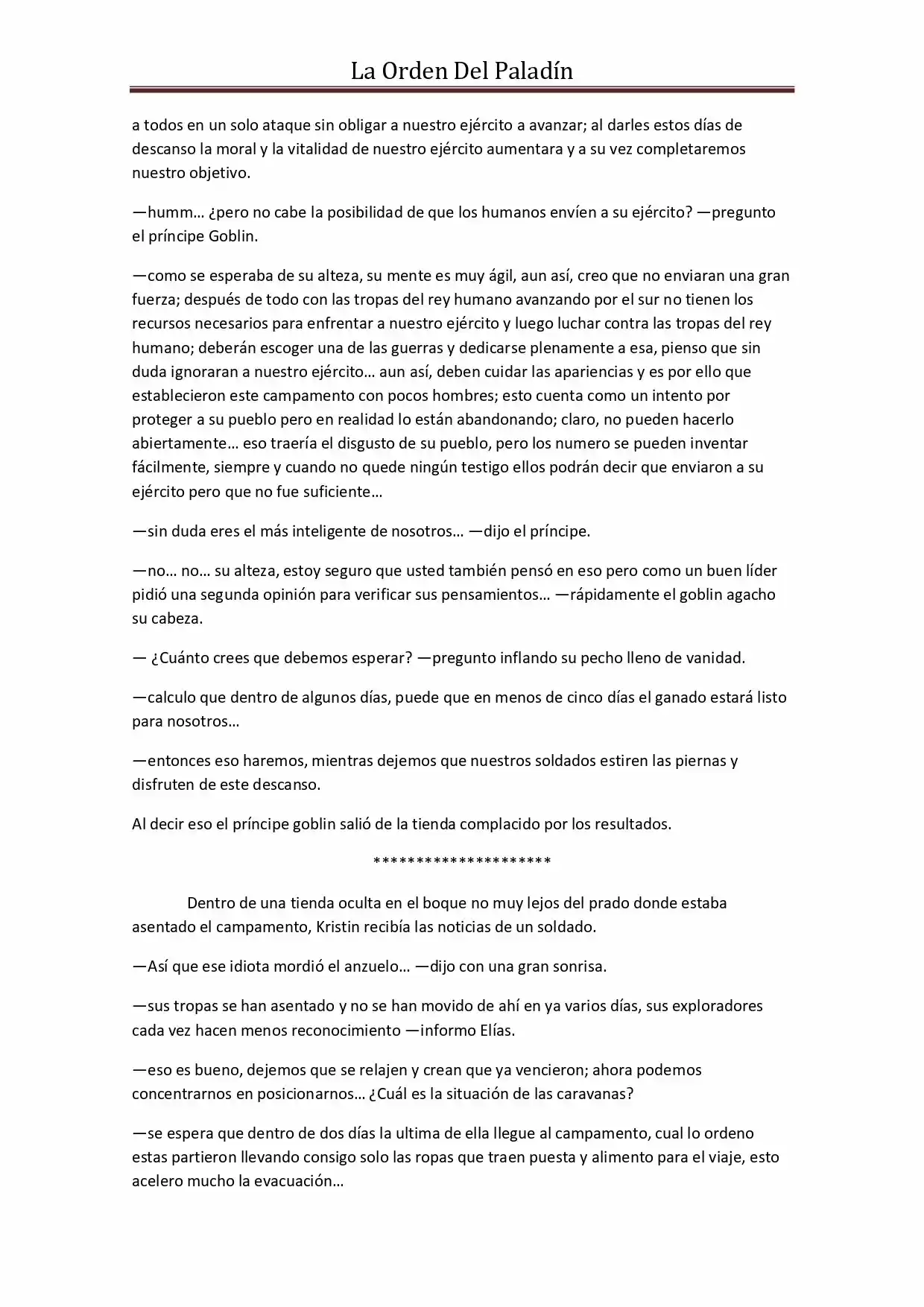 La Orden Del Paladin (Novela) - Capítulo 34 - Página 3 - LectorTMOo