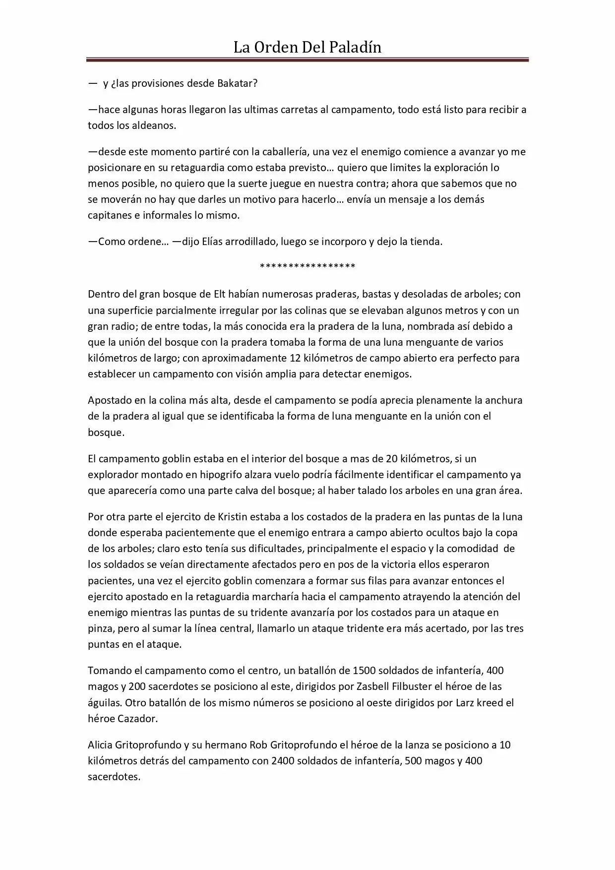 La Orden Del Paladin (Novela) - Capítulo 34 - Página 4 - LectorTMOo