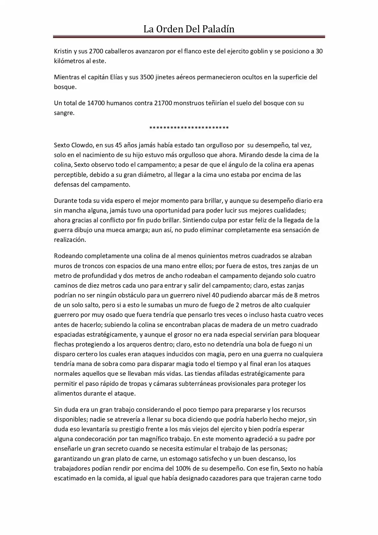 La Orden Del Paladin (Novela) - Capítulo 34 - Página 5 - LectorTMOo