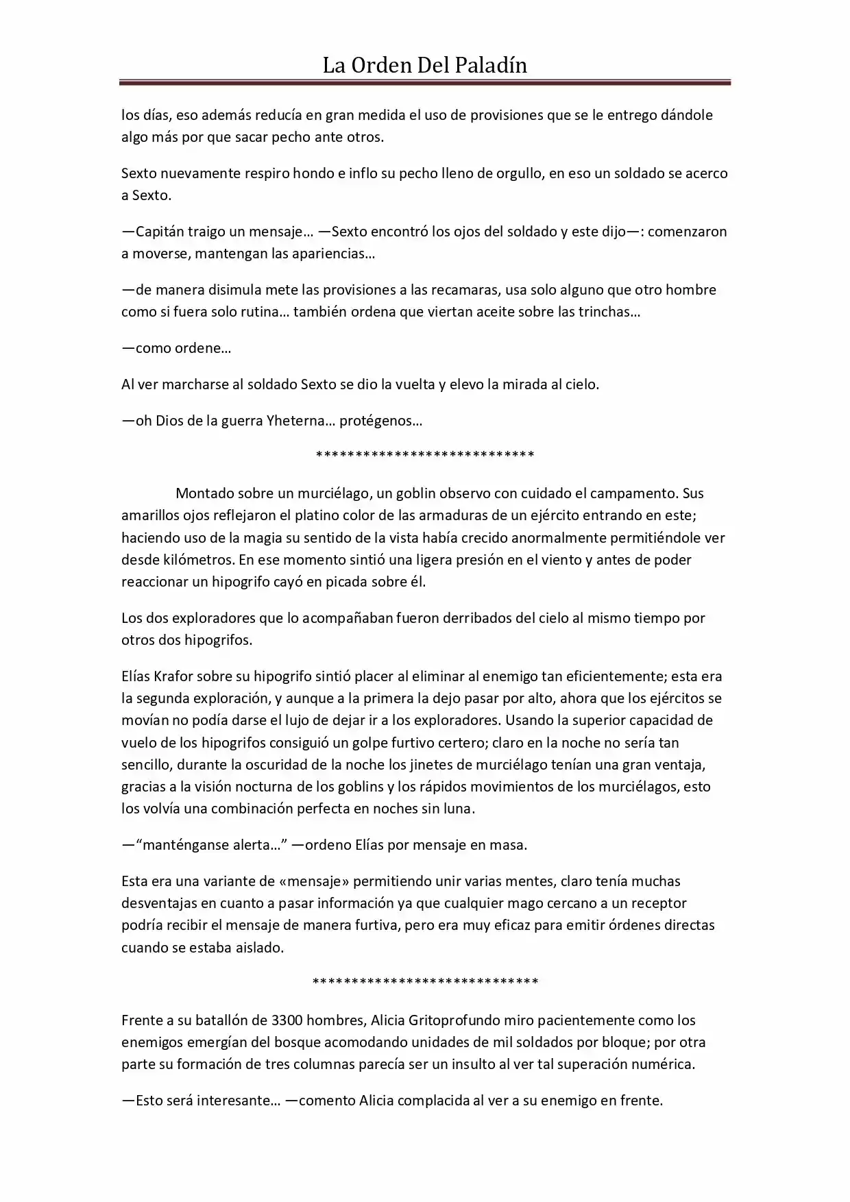 La Orden Del Paladin (Novela) - Capítulo 34 - Página 6 - LectorTMOo