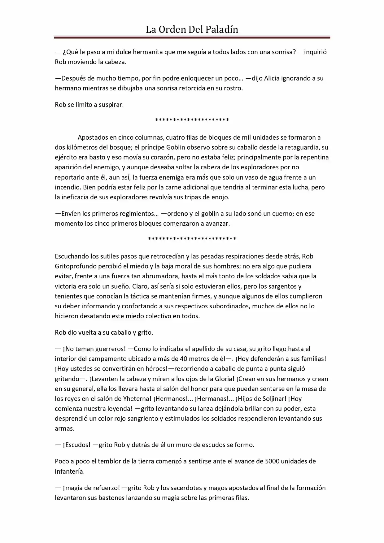 La Orden Del Paladin (Novela) - Capítulo 34 - Página 7 - LectorTMOo