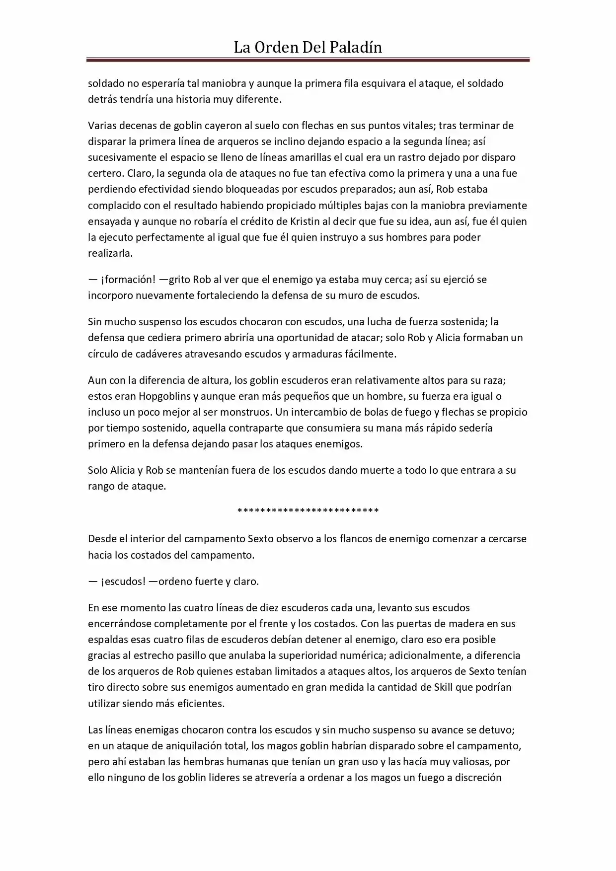 La Orden Del Paladin (Novela) - Capítulo 34 - Página 9 - LectorTMOo