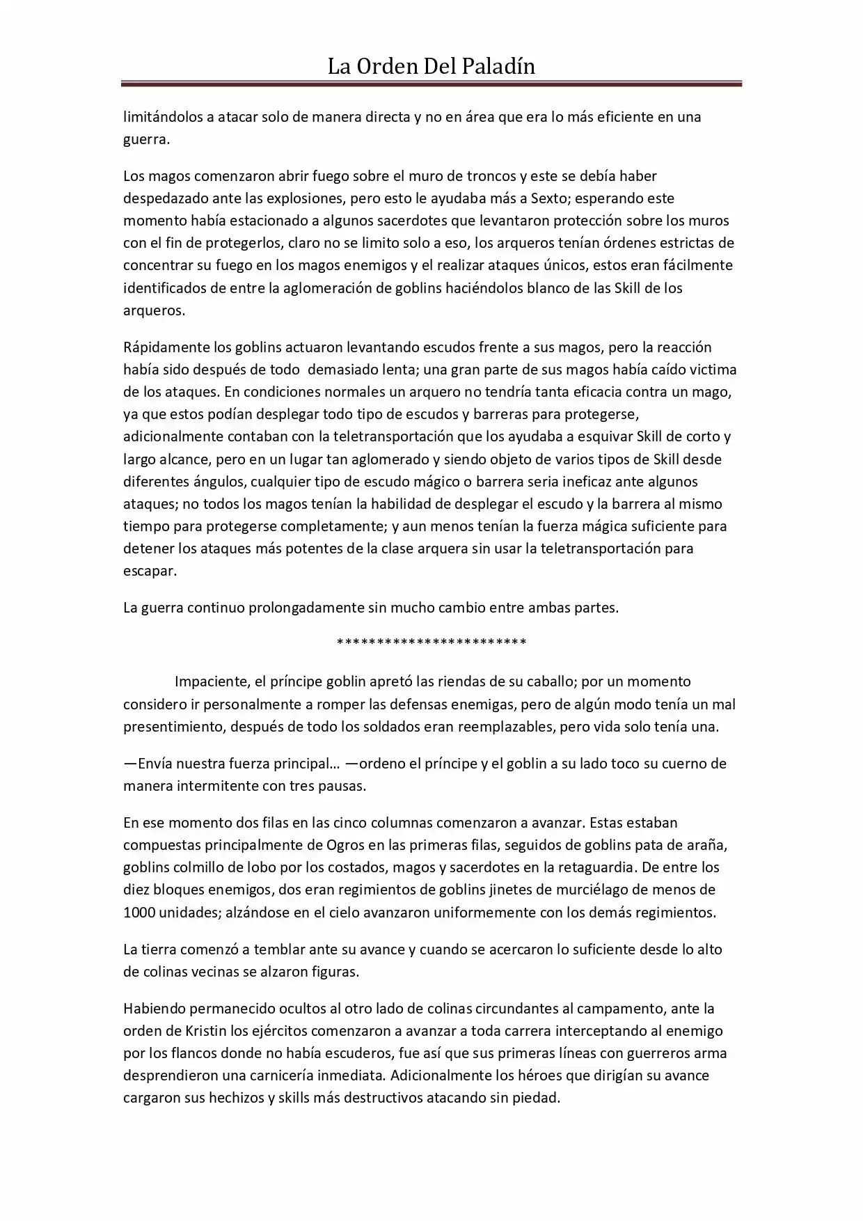 La Orden Del Paladin (Novela) - Capítulo 34 - Página 10 - LectorTMOo