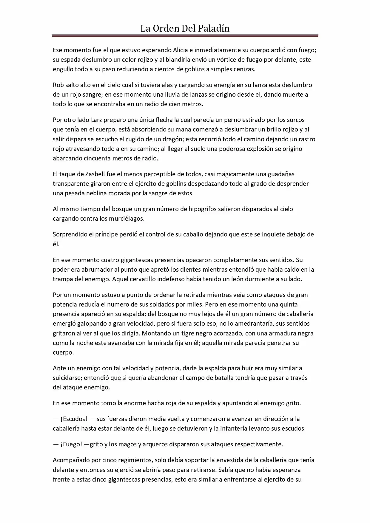 La Orden Del Paladin (Novela) - Capítulo 34 - Página 11 - LectorTMOo