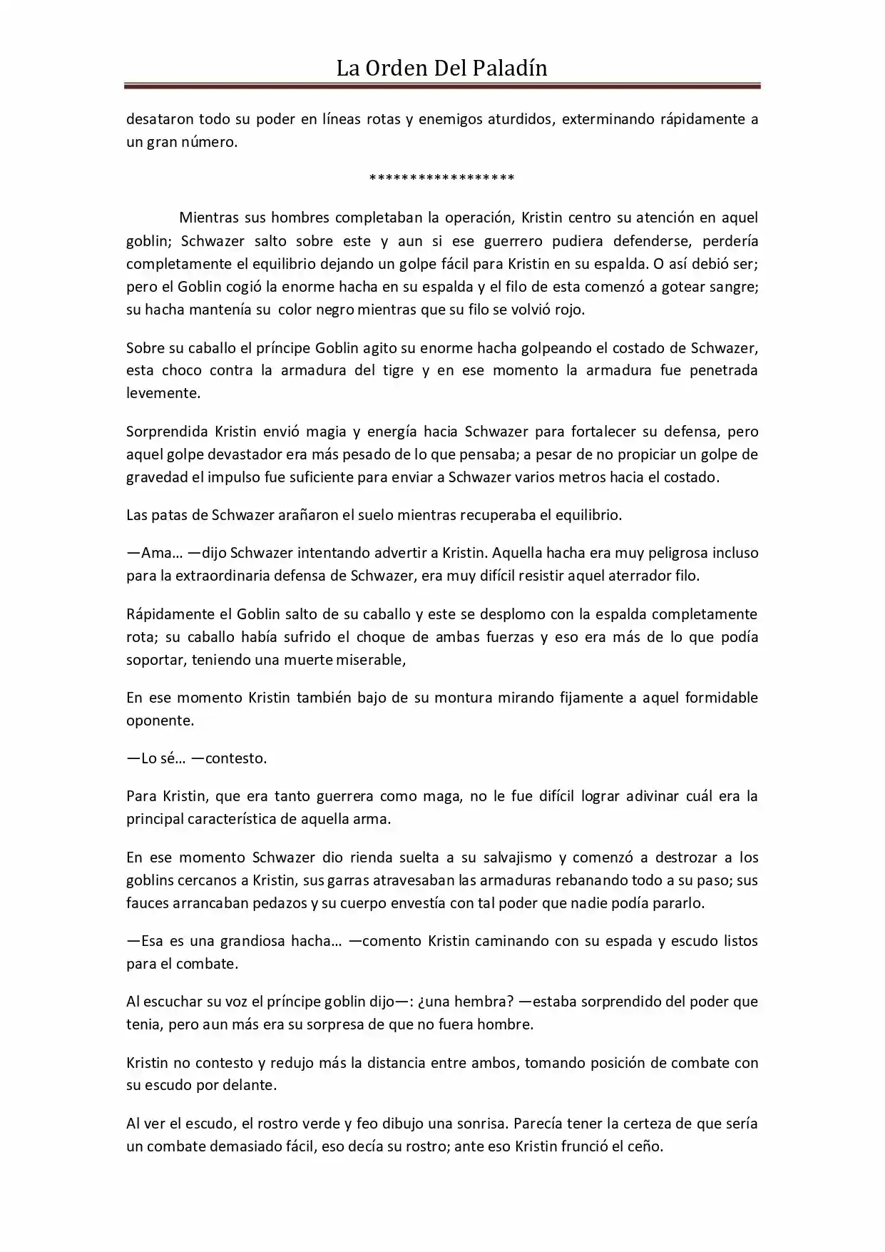 La Orden Del Paladin (Novela) - Capítulo 35 - Página 3 - LectorTMOo
