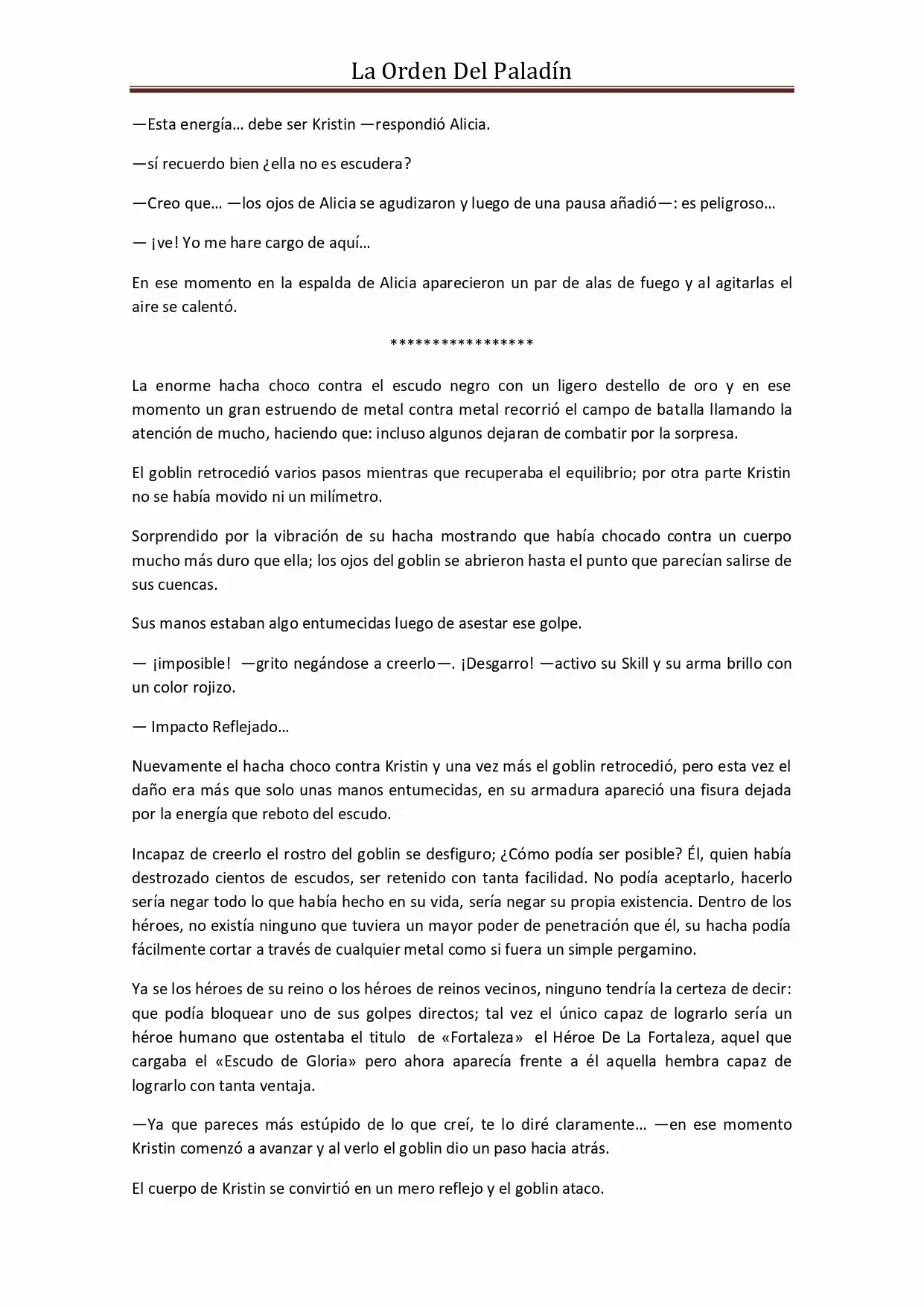 La Orden Del Paladin (Novela) - Capítulo 35 - Página 5 - LectorTMOo