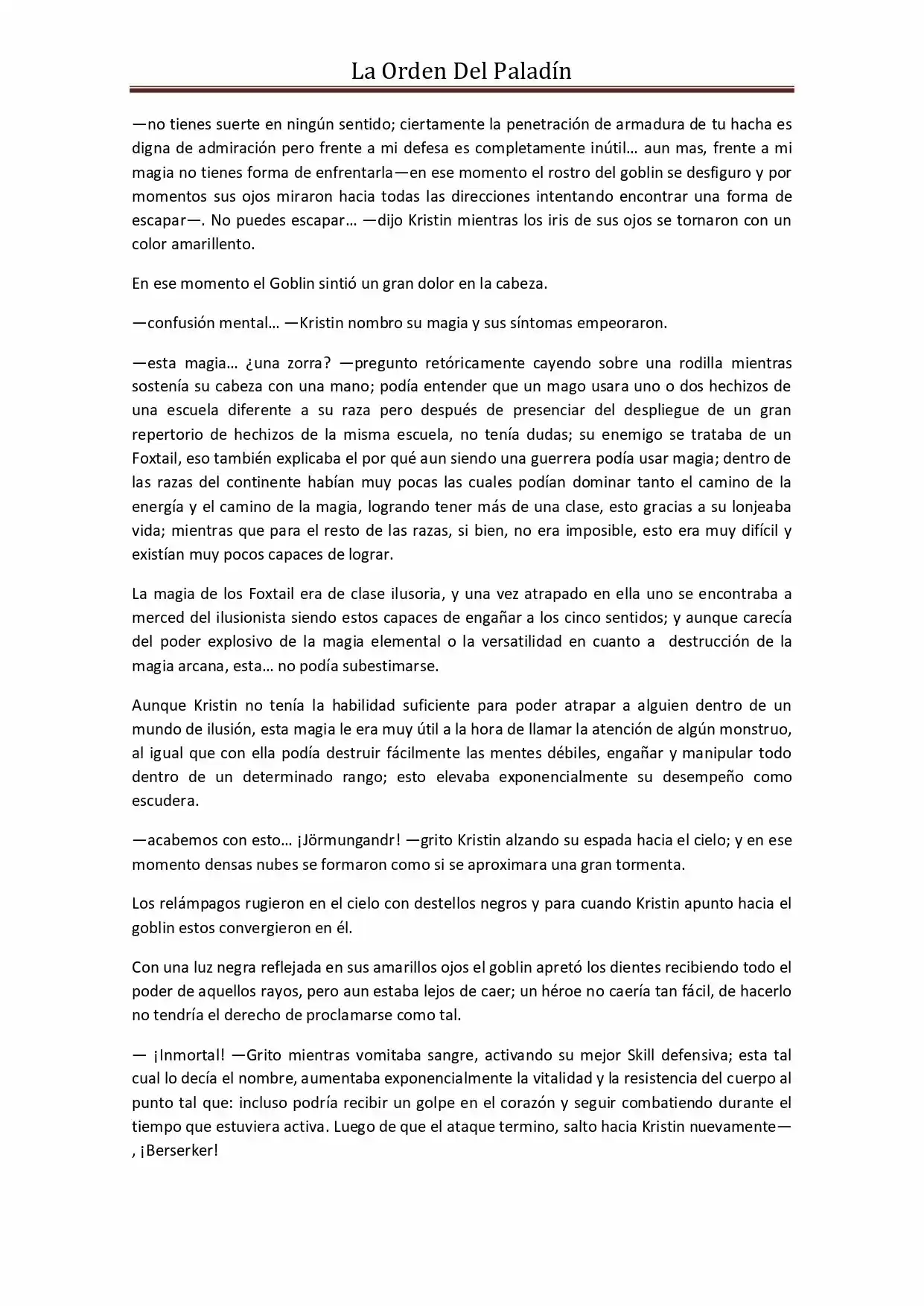 La Orden Del Paladin (Novela) - Capítulo 35 - Página 7 - LectorTMOo