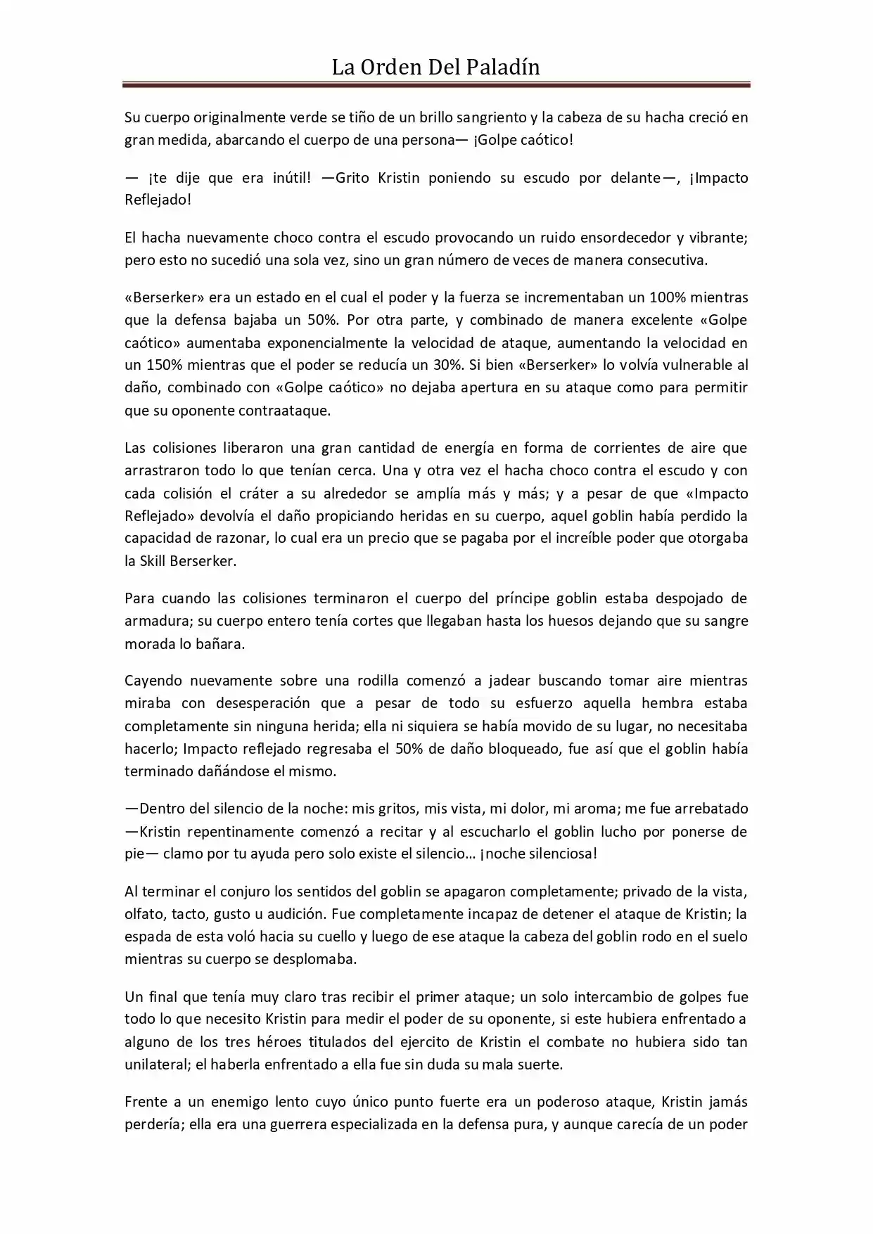 La Orden Del Paladin (Novela) - Capítulo 35 - Página 8 - LectorTMOo