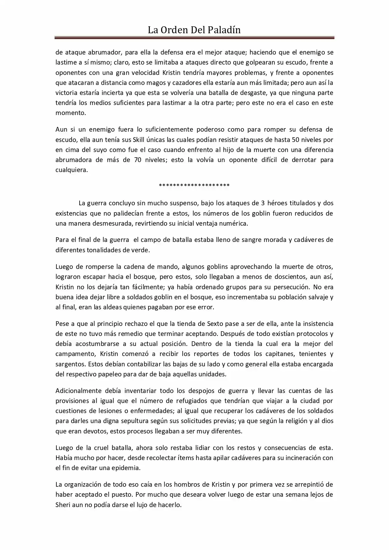La Orden Del Paladin (Novela) - Capítulo 35 - Página 9 - LectorTMOo